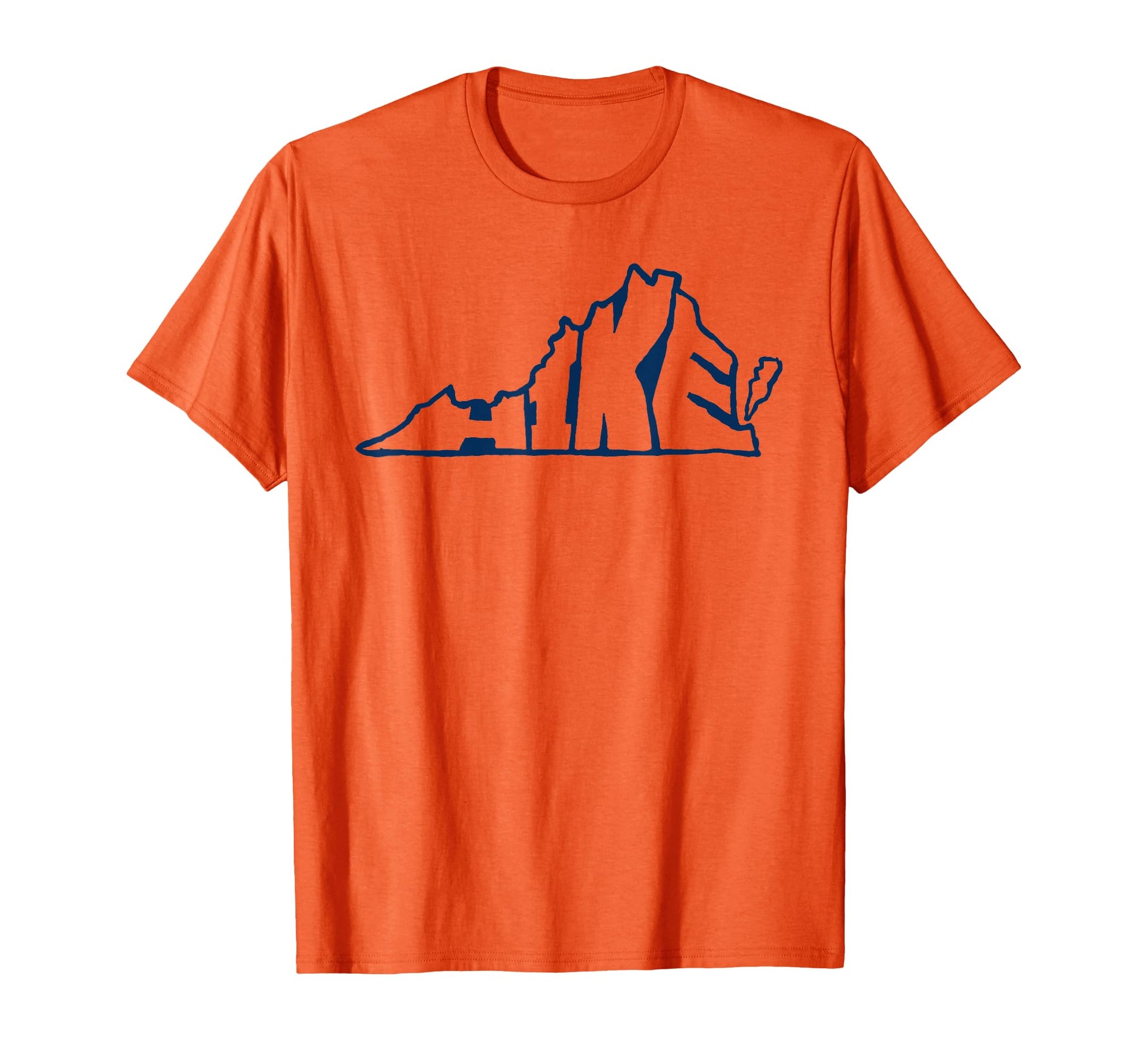 Hike Virginia Outdoor Hiking Typography T-Shirt - Unique Graphic Men Women - T-Shirt, Sweatshirt, Hoodie