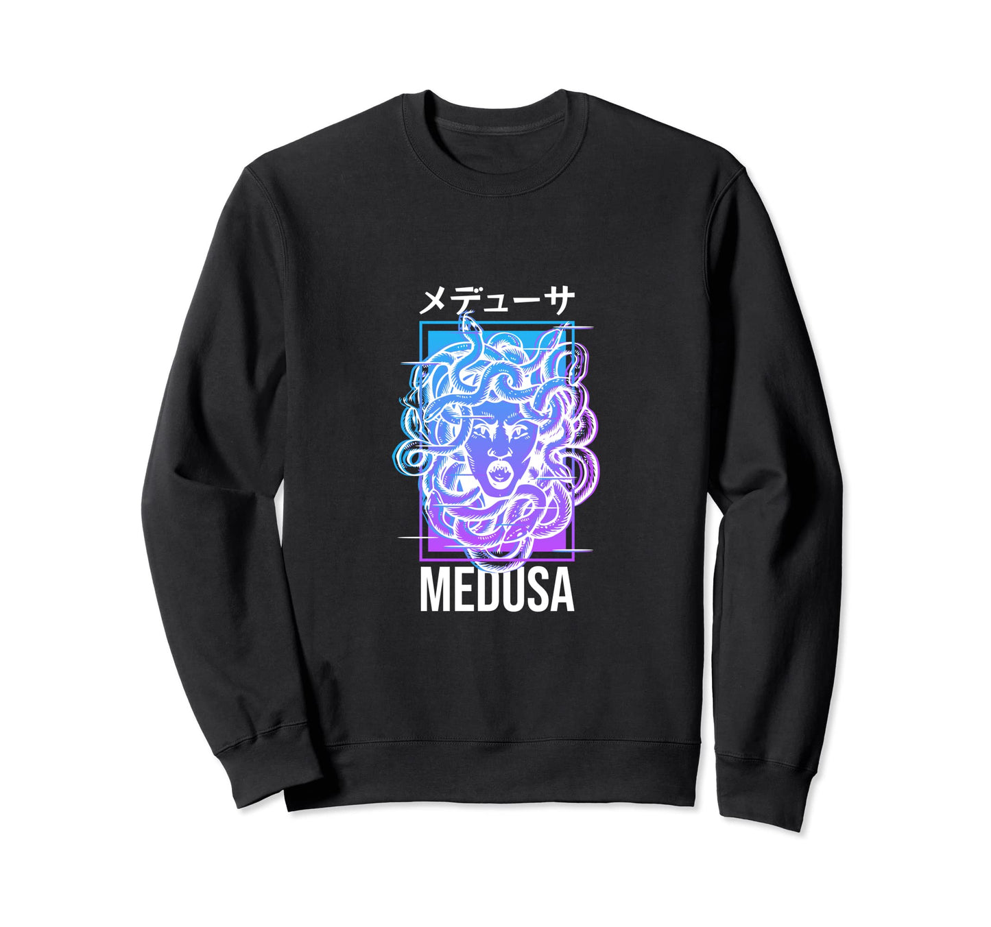 Vaporwave Medusa Statue Aesthetic Sweatshirt - Aesthetic Graphic Men Women - T-Shirt, Sweatshirt, Hoodie