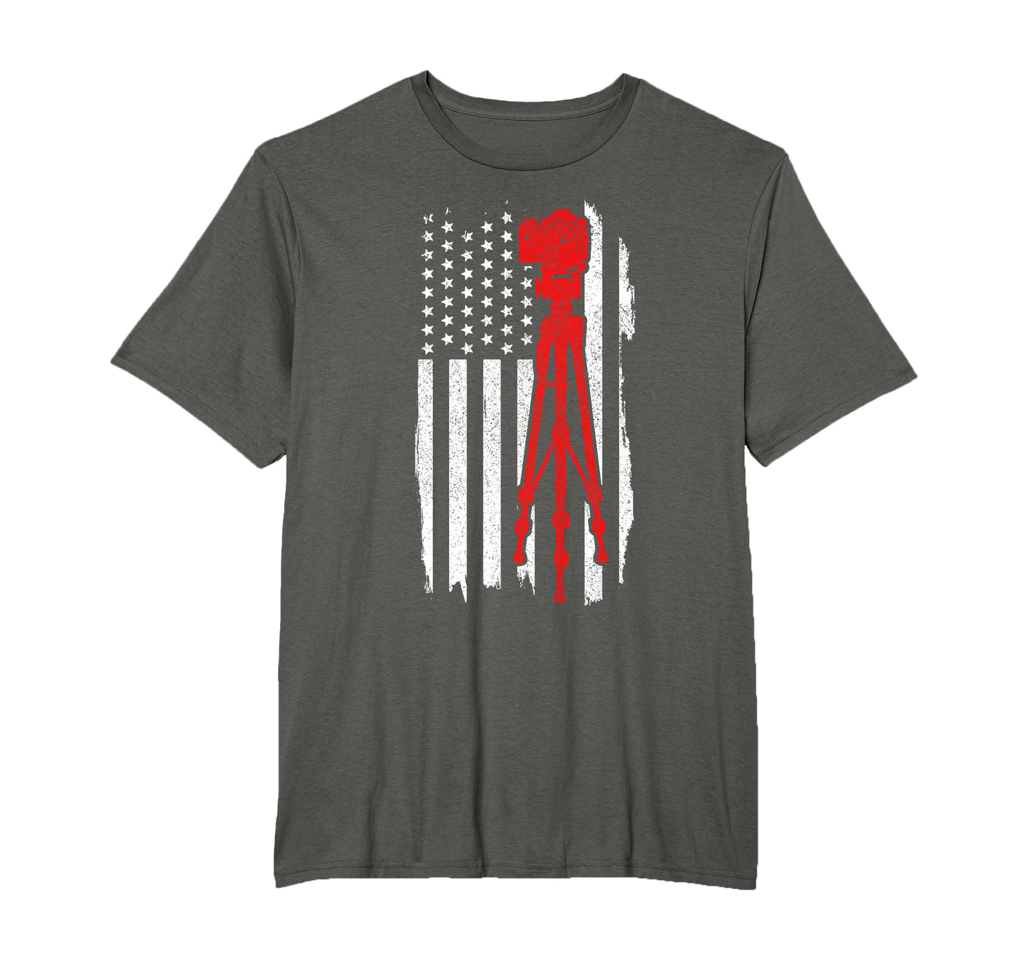 Patriotic Photographer Us Flag Camera T-Shirt - Novelty Apparel Unisex - T-Shirt, Sweatshirt, Hoodie