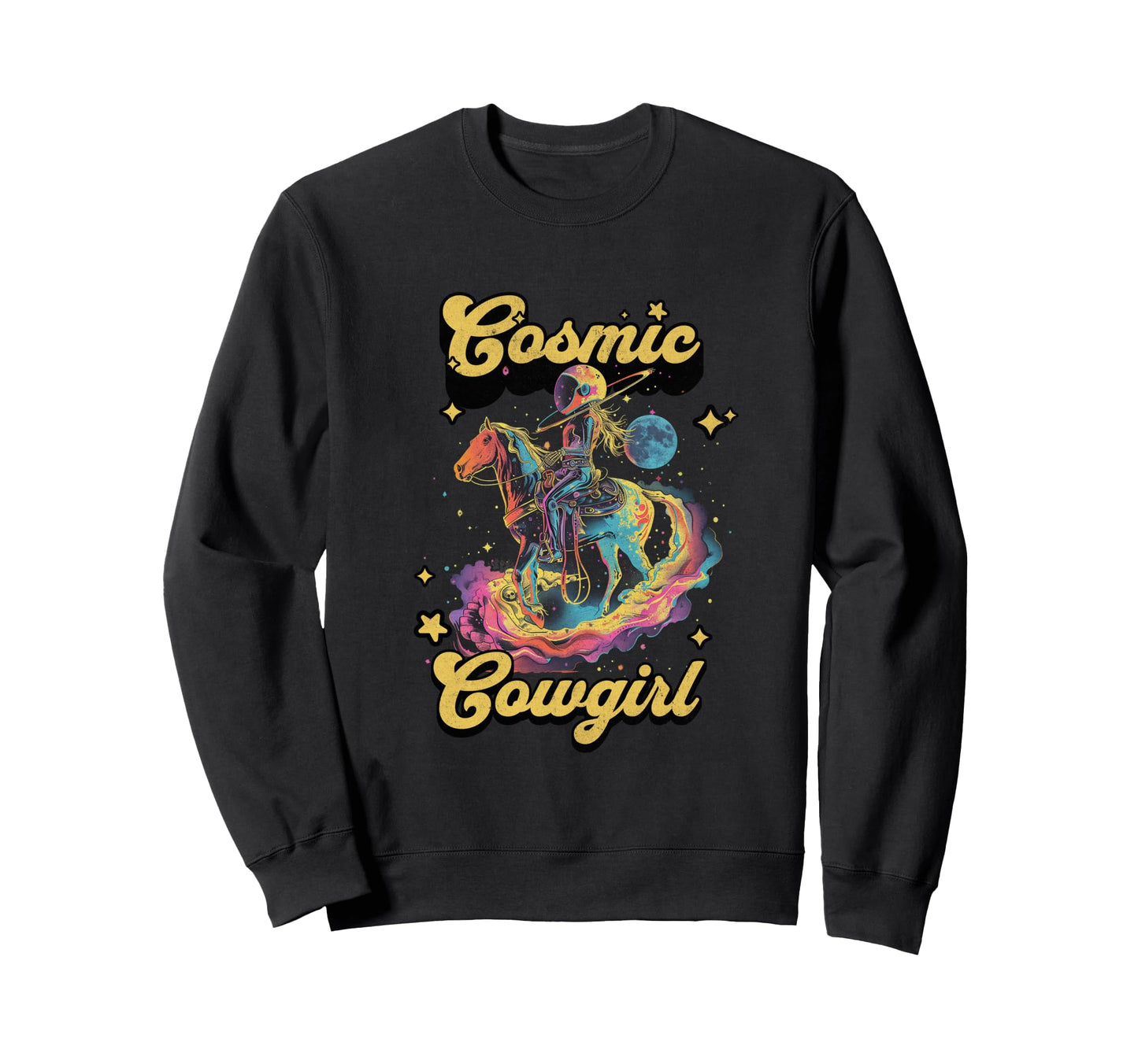 Cosmic Rodeo Howdy Western Cowboy Sweatshirt - Minimalist Print Men Women - T-Shirt, Sweatshirt, Hoodie