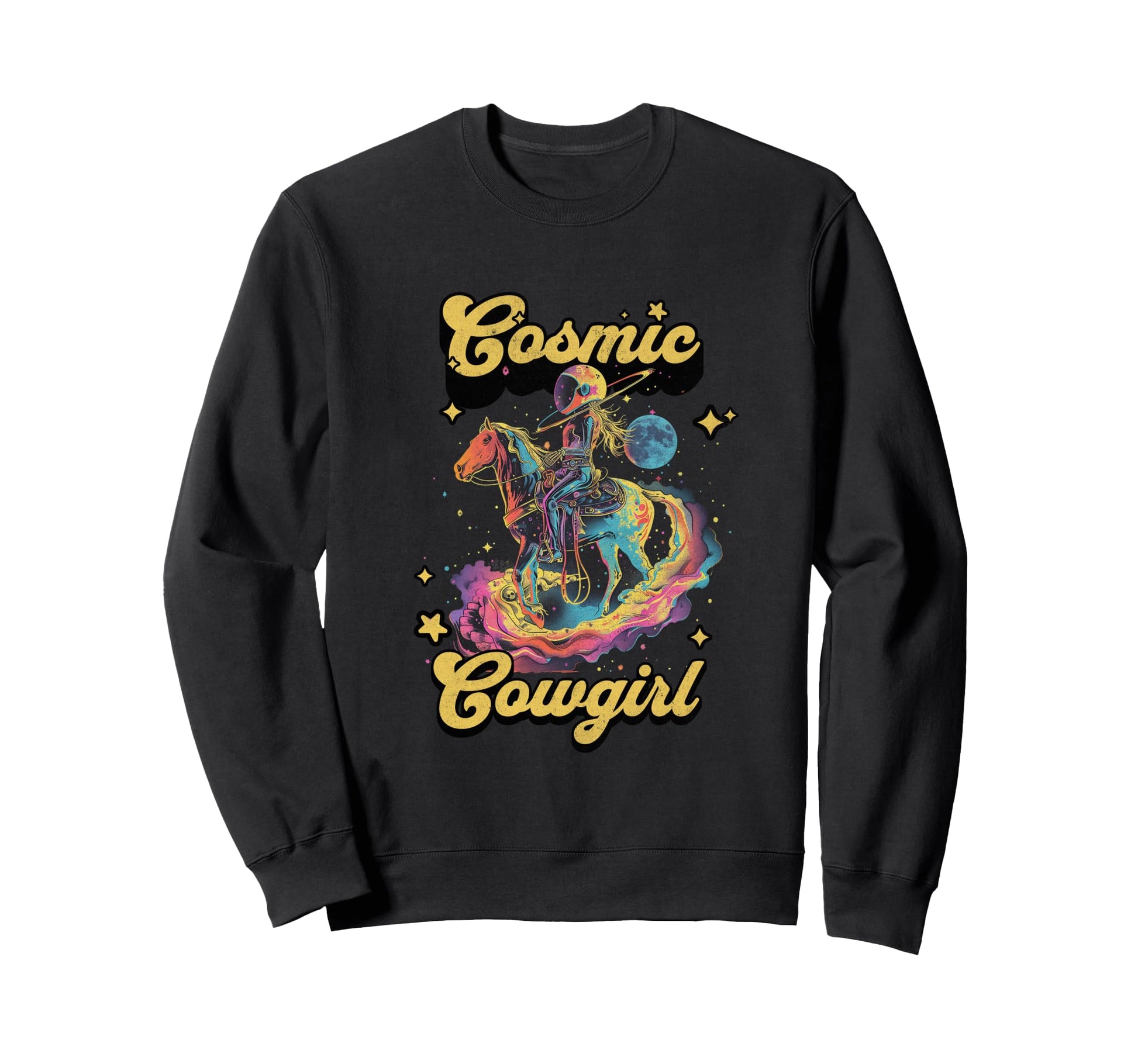 Cosmic Rodeo Howdy Western Cowboy Sweatshirt - Minimalist Print Men Women - T-Shirt, Sweatshirt, Hoodie