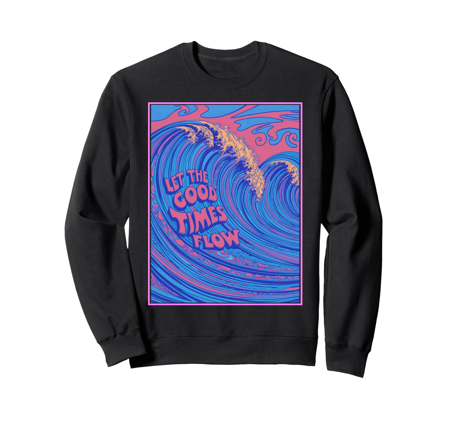 Psychedelic Vaporwave Sweatshirt - Casual Everyday Wear Men Women - T-Shirt, Sweatshirt, Hoodie