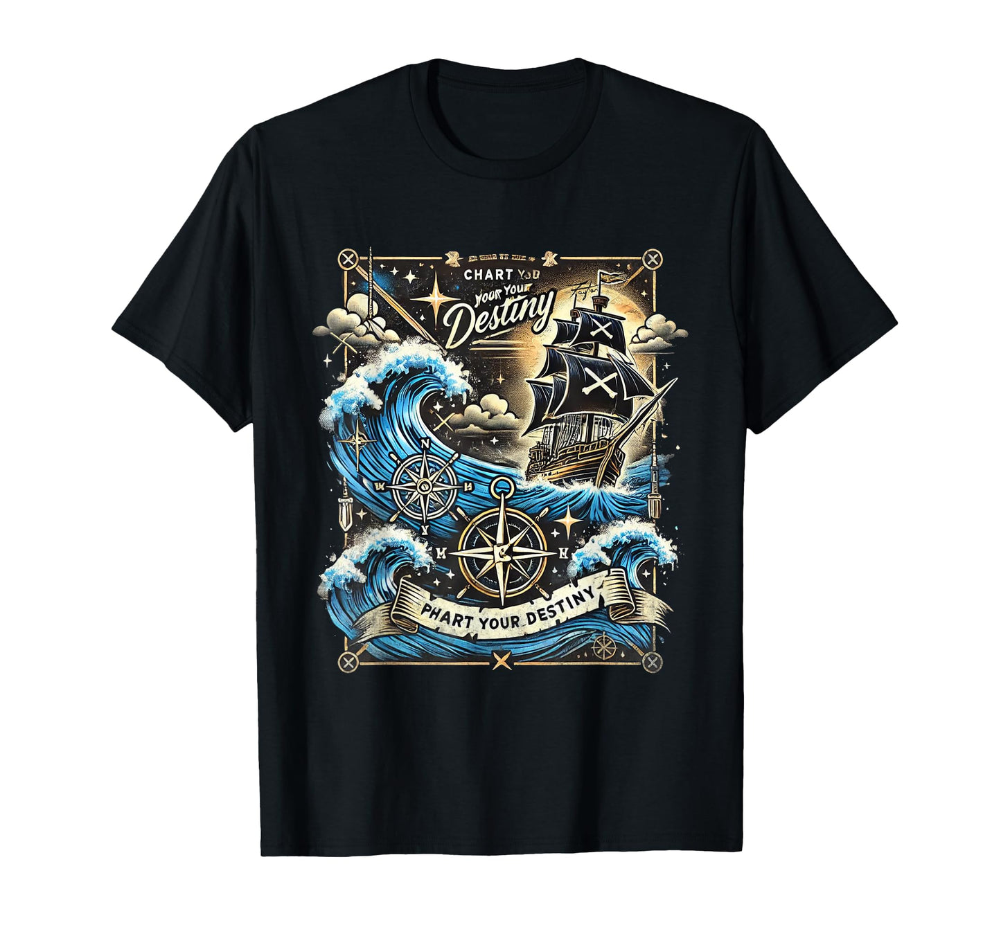 Phart Your Destiny Pirate Vaporwave T-Shirt - Novelty Apparel Men Women - T-Shirt, Sweatshirt, Hoodie