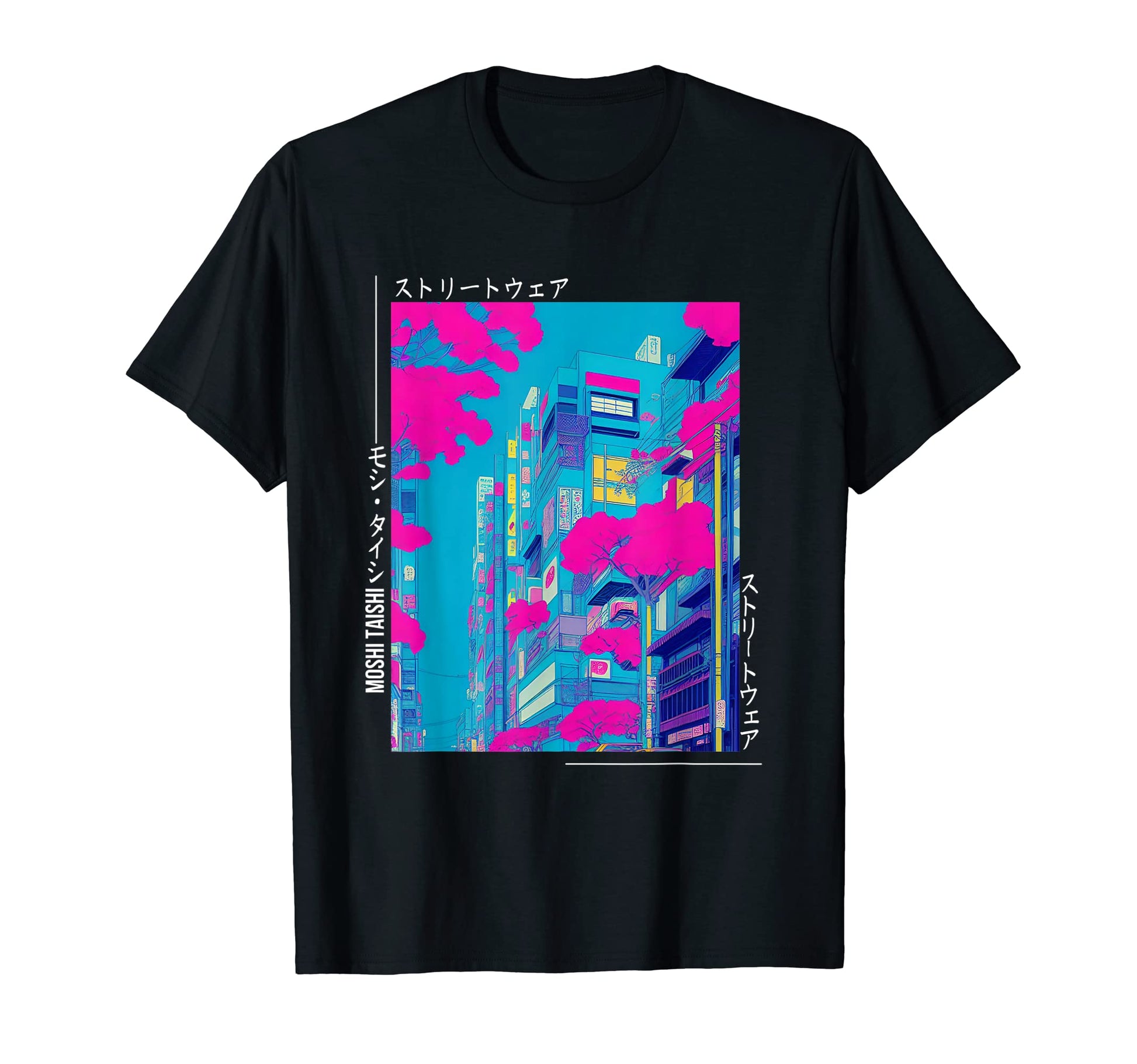Japanese Streetwear Vaporwave 80S T-Shirt - Fun Novelty Design Men Women - T-Shirt, Sweatshirt, Hoodie