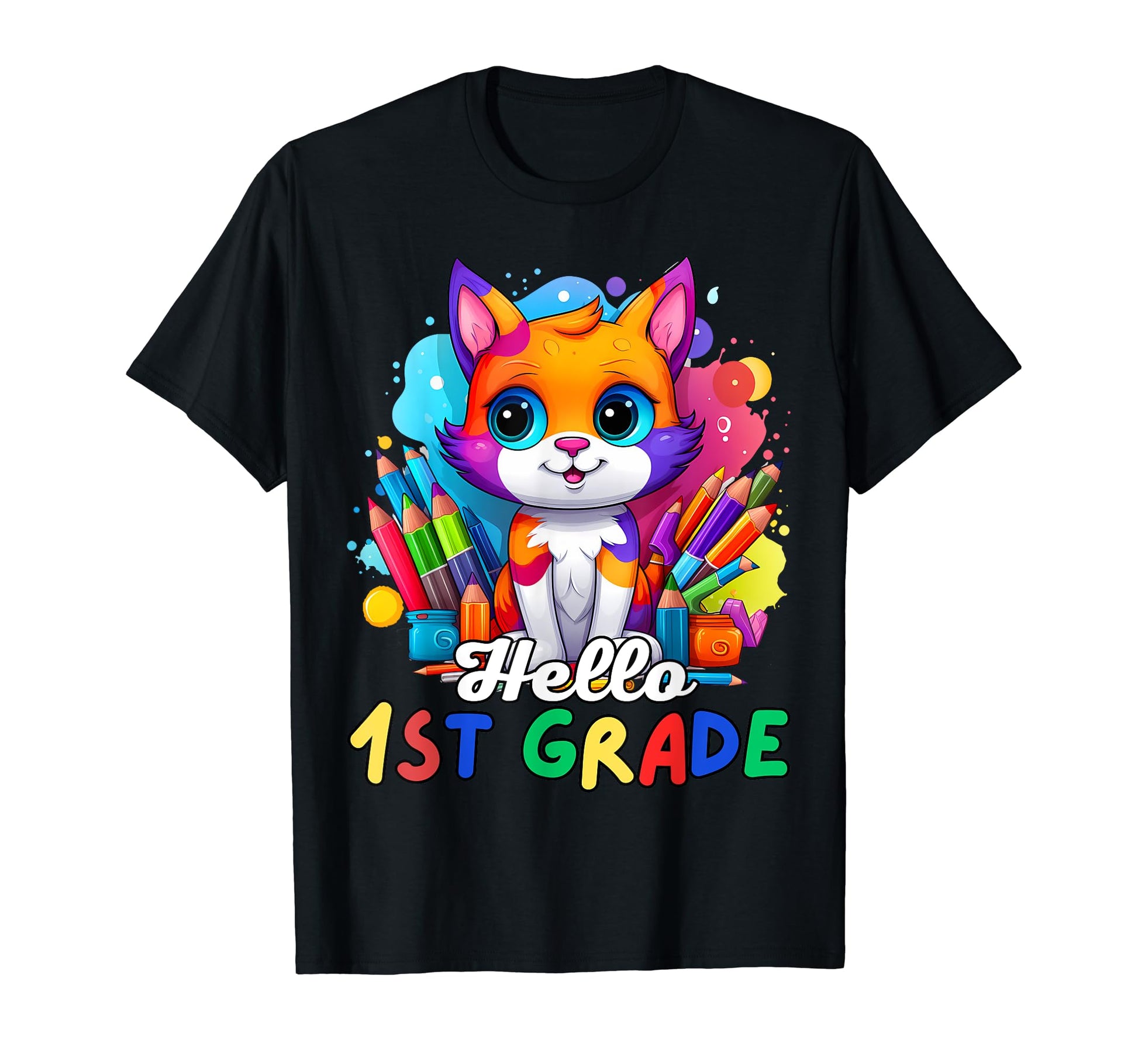 Hello 1St Grade Back To School First T-Shirt - Unique Graphic Men Women - T-Shirt, Sweatshirt, Hoodie