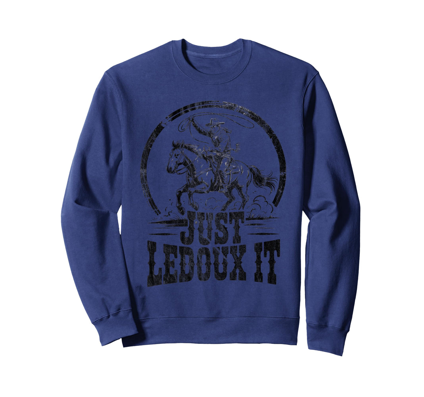 Cowboy Wild West Rodeo Horse Rider Sweatshirt - Minimalist Print Unisex - T-Shirt, Sweatshirt, Hoodie