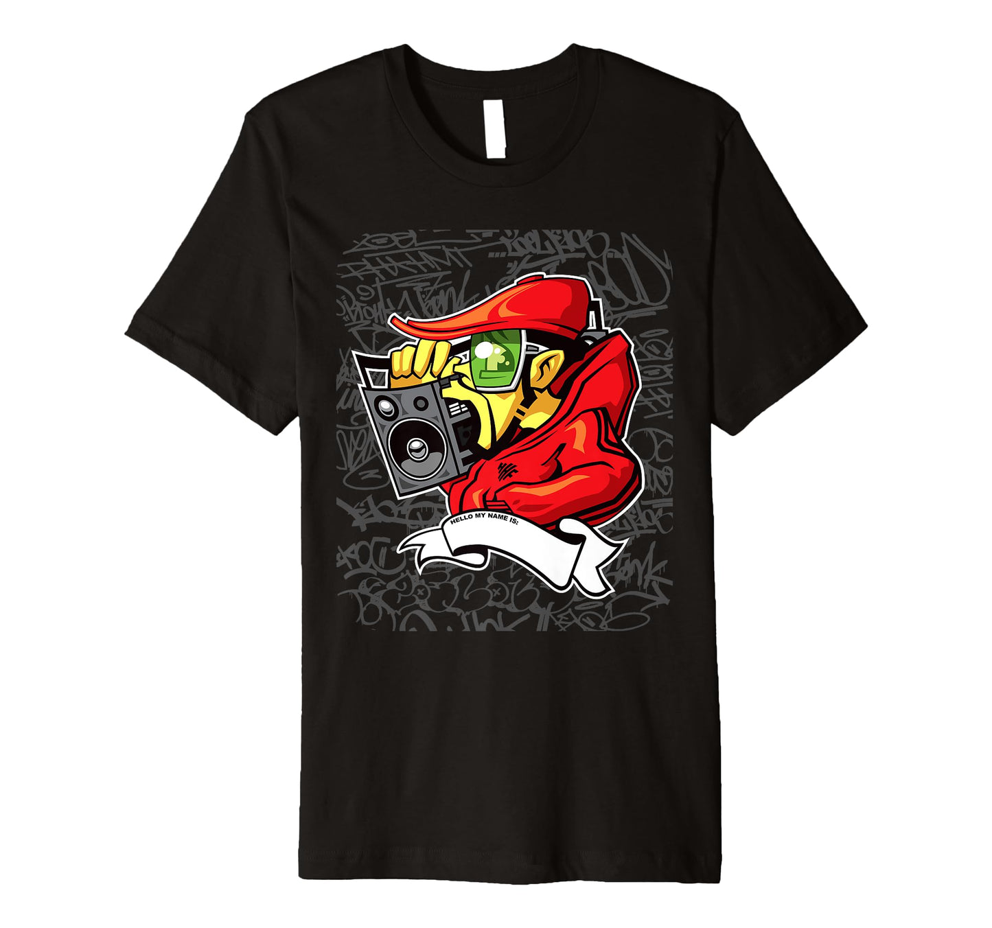 Hip Hop B Graffiti Character Old School T-Shirt - Streetwear Style Unisex - T-Shirt, Sweatshirt, Hoodie