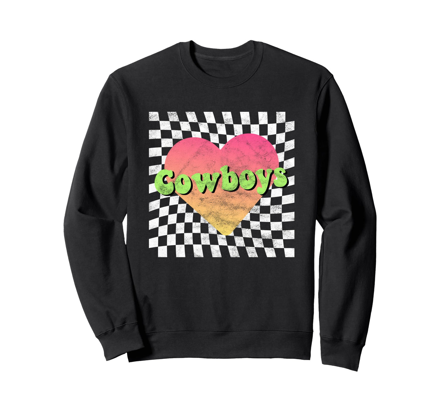 Cowboys Cowboy Lover Heart Sweatshirt - Aesthetic Graphic Men Women - T-Shirt, Sweatshirt, Hoodie