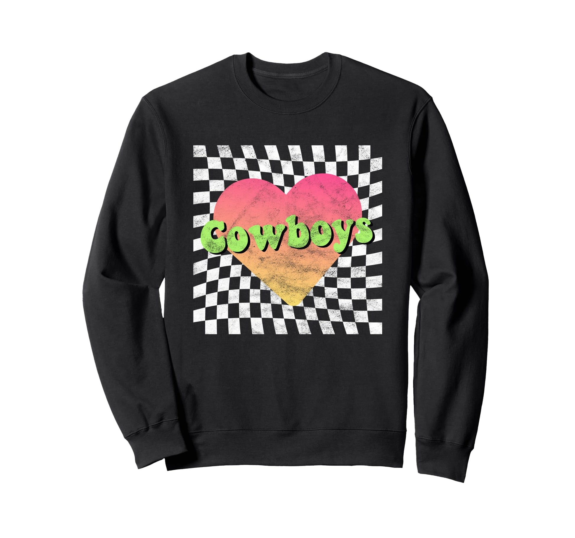Cowboys Cowboy Lover Heart Sweatshirt - Aesthetic Graphic Men Women - T-Shirt, Sweatshirt, Hoodie