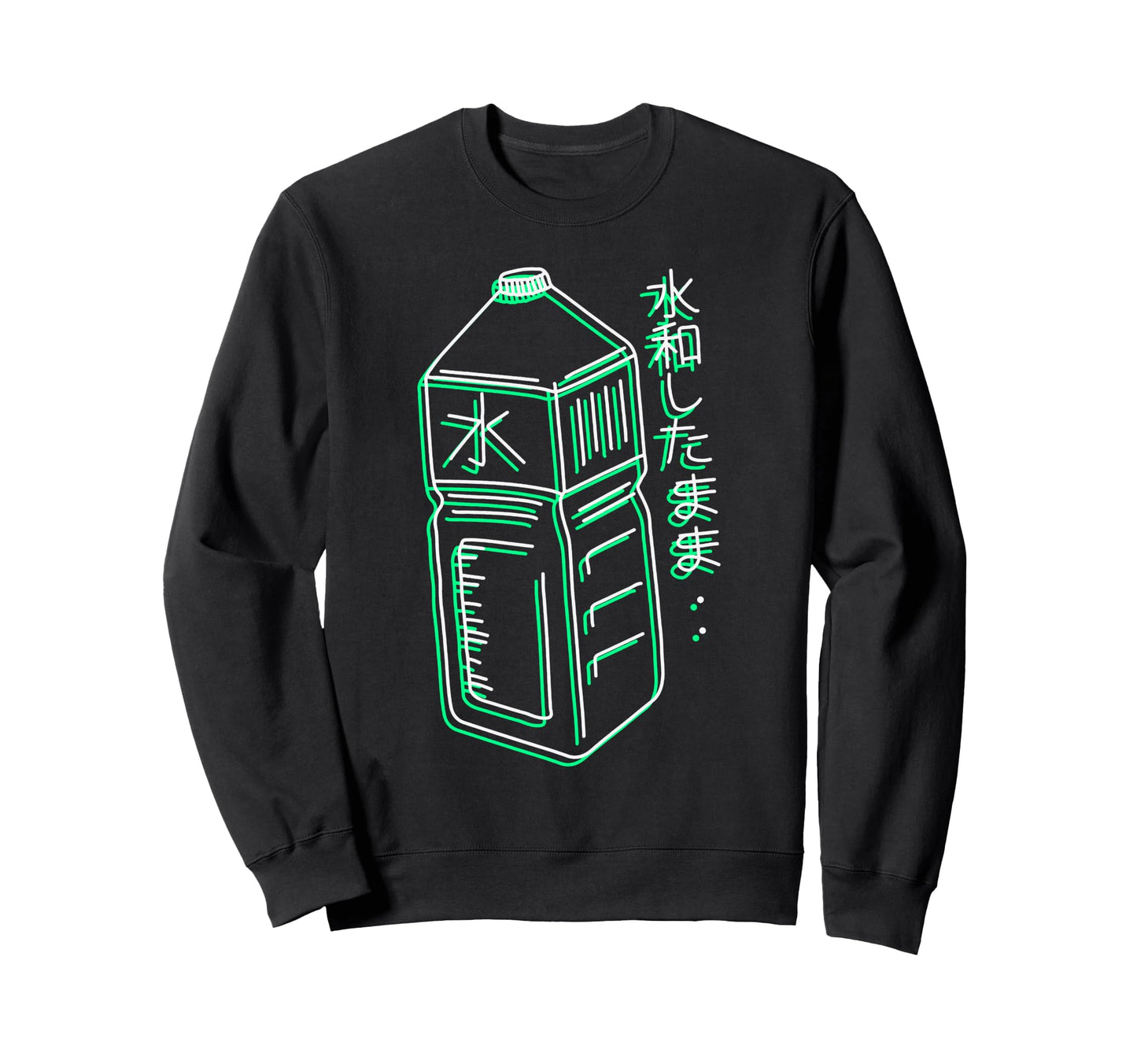 Stay Hydrated Japanese Vaporwave Sweatshirt - Fun Novelty Design Men Women - T-Shirt, Sweatshirt, Hoodie