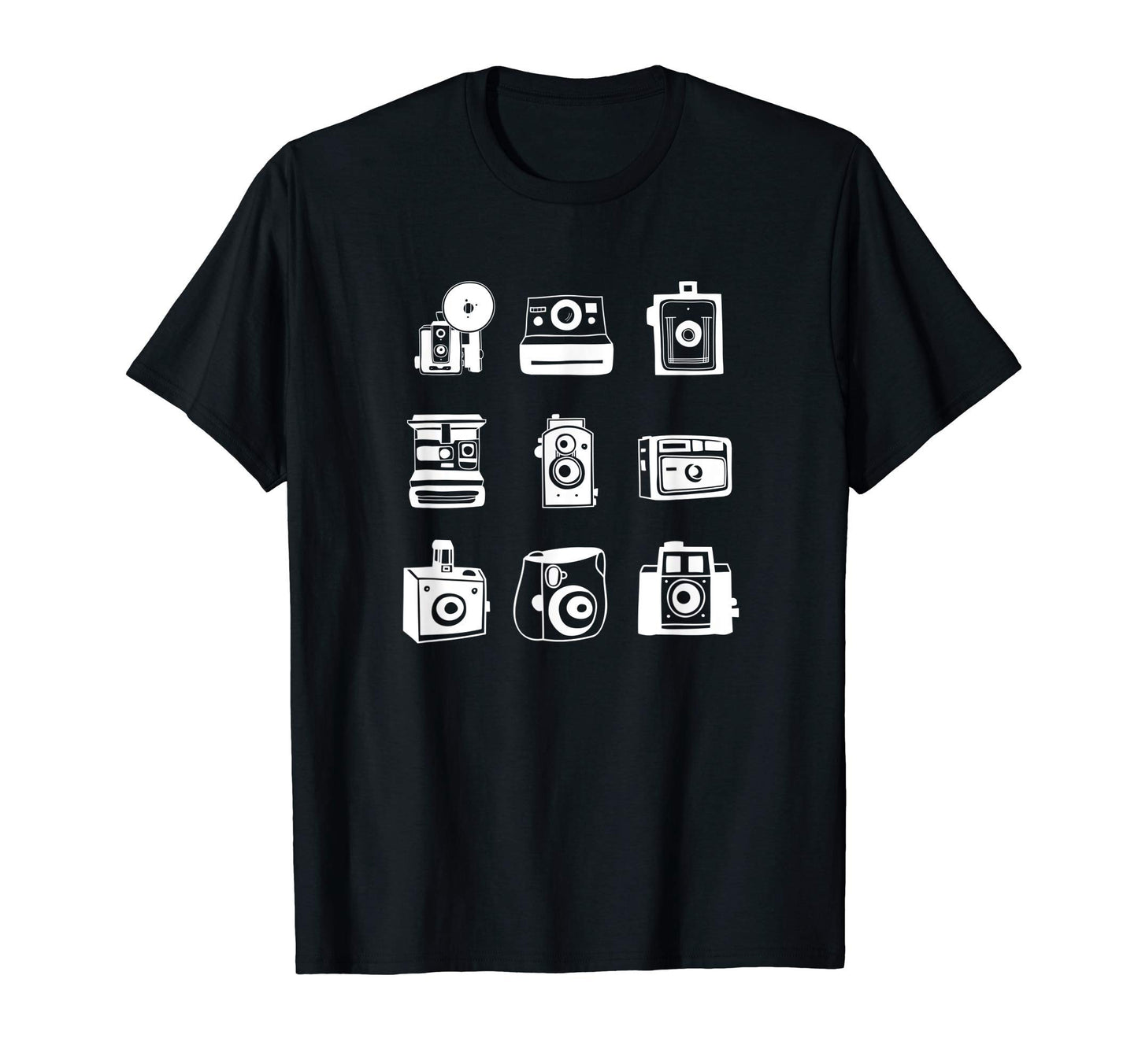 Camera Illustrated Collage T-Shirt - Aesthetic Graphic Unisex - T-Shirt, Sweatshirt, Hoodie