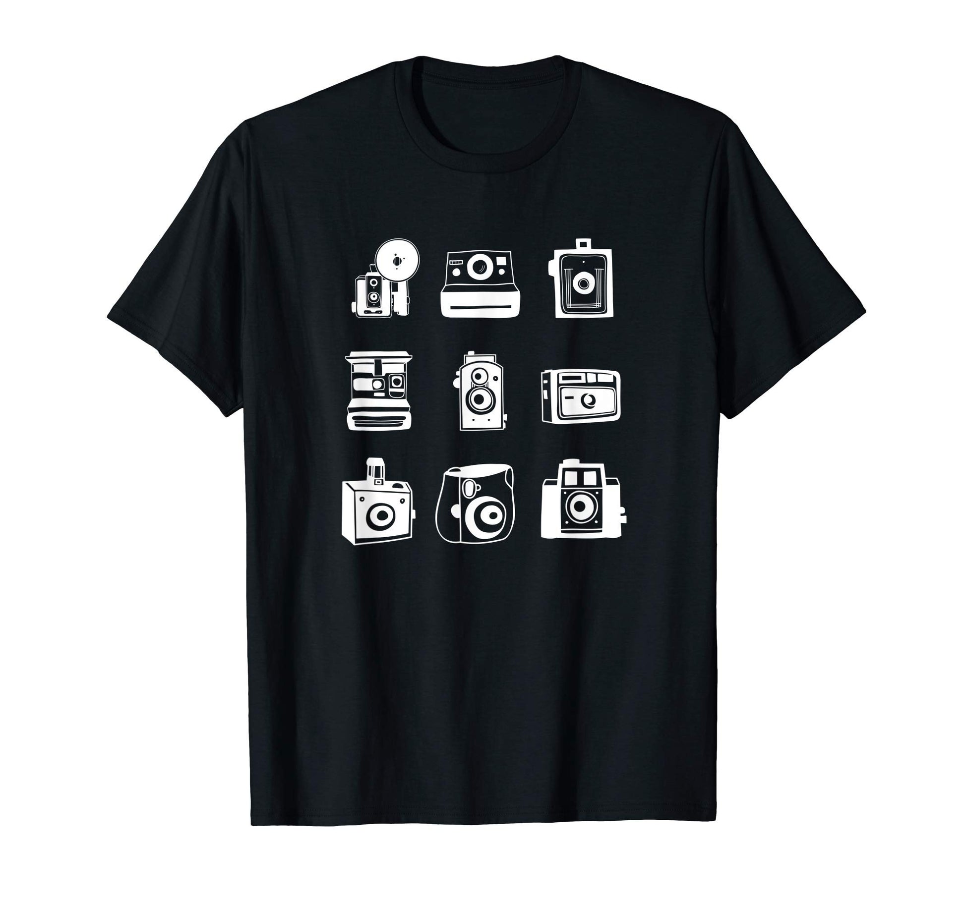 Camera Illustrated Collage T-Shirt - Aesthetic Graphic Unisex - T-Shirt, Sweatshirt, Hoodie
