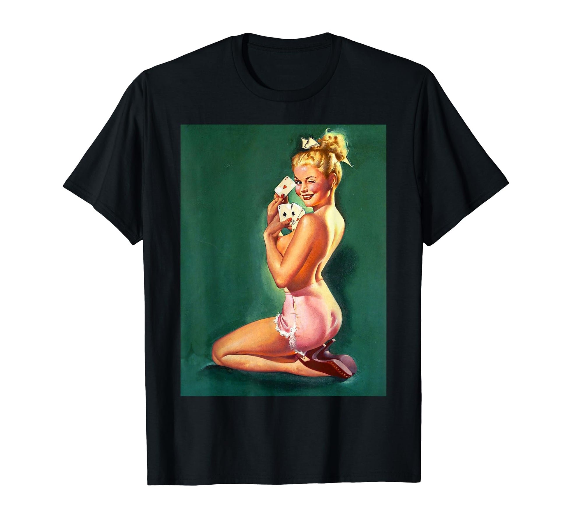Sexy Pin Up Playing Cards T-Shirt - Trendy Graphic Men Women - T-Shirt, Sweatshirt, Hoodie