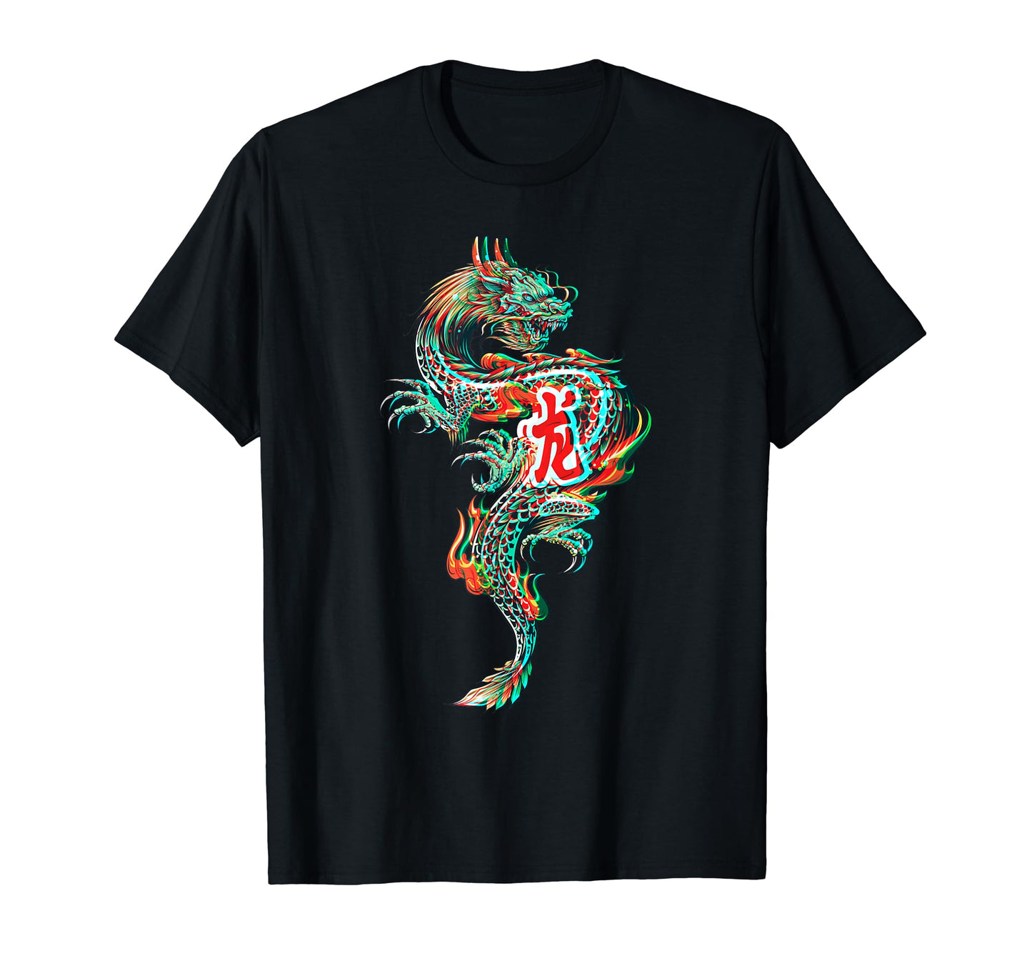 Samurai Grunge Dragon Aesthetic T-Shirt - Casual Everyday Wear for Adults - T-Shirt, Sweatshirt, Hoodie