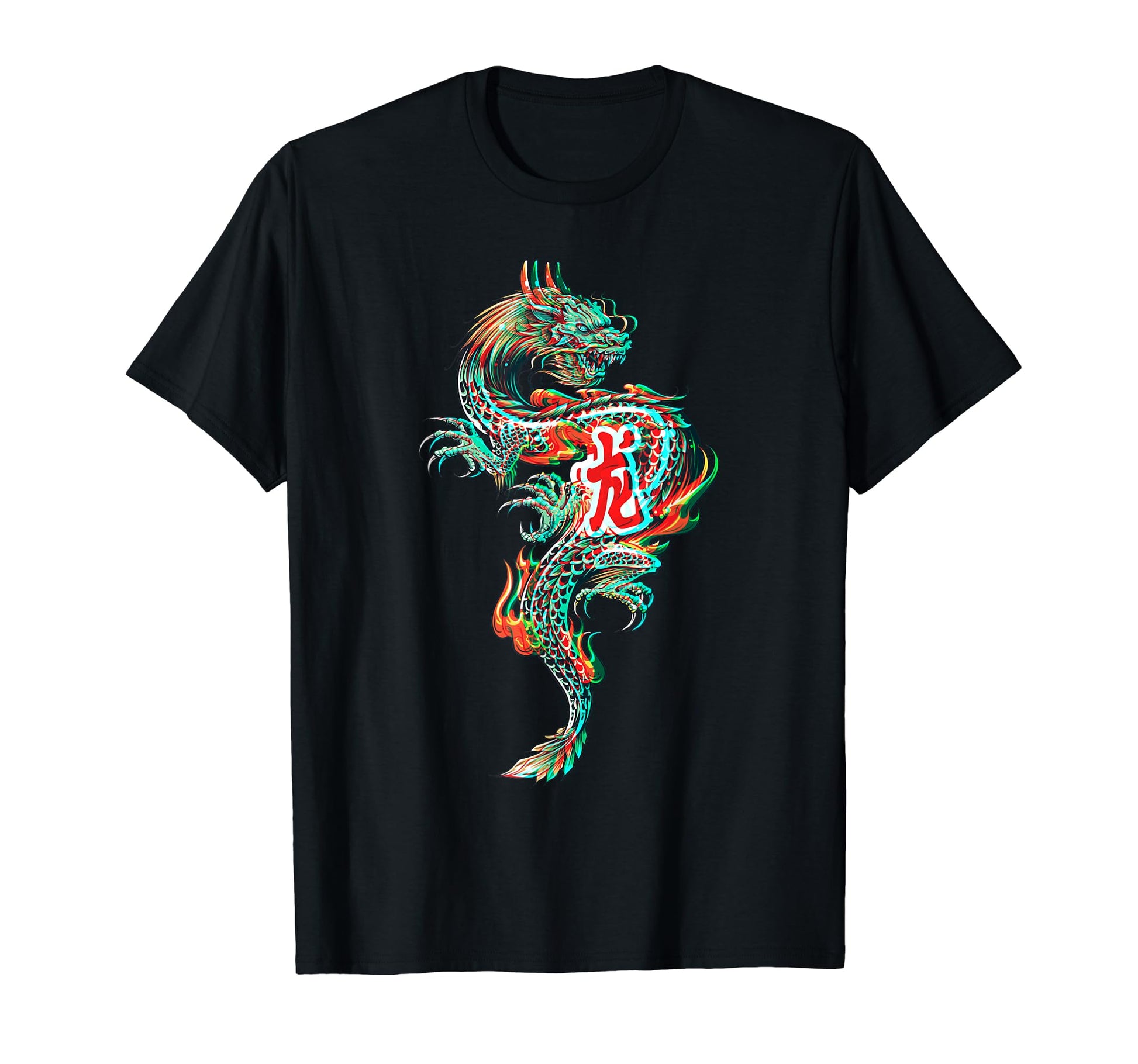 Samurai Grunge Dragon Aesthetic T-Shirt - Casual Everyday Wear for Adults - T-Shirt, Sweatshirt, Hoodie