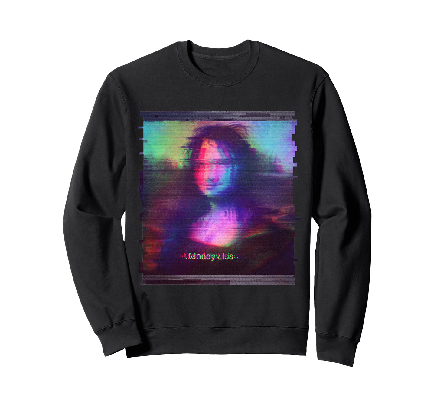 Trippy Glitch Aesthetic Vaporwave Sweatshirt - Unique Graphic Unisex - T-Shirt, Sweatshirt, Hoodie