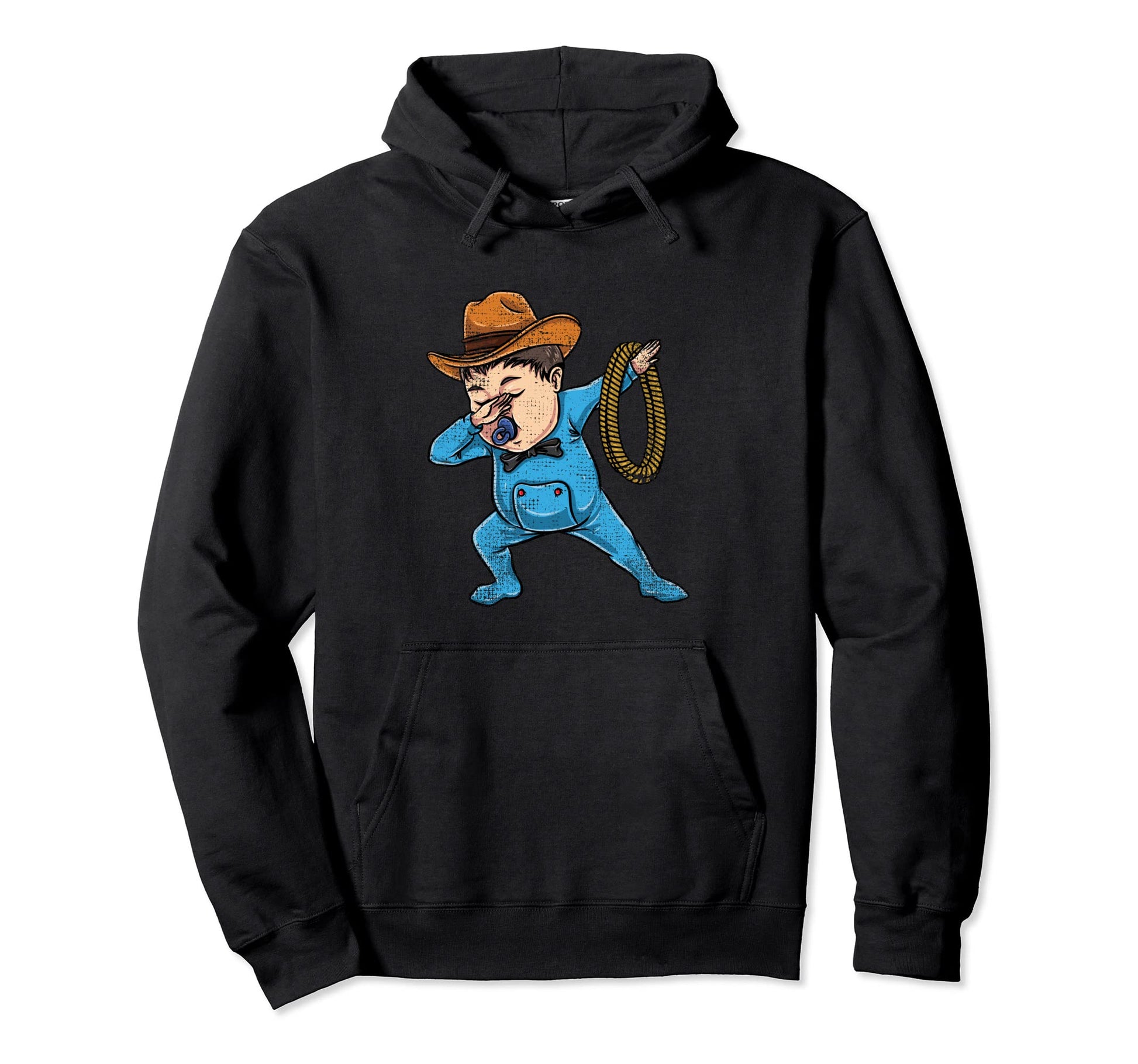 Gender Reveal Halloween Dabbing Cowboy Hoodie - Graphic Print Men Women - T-Shirt, Sweatshirt, Hoodie