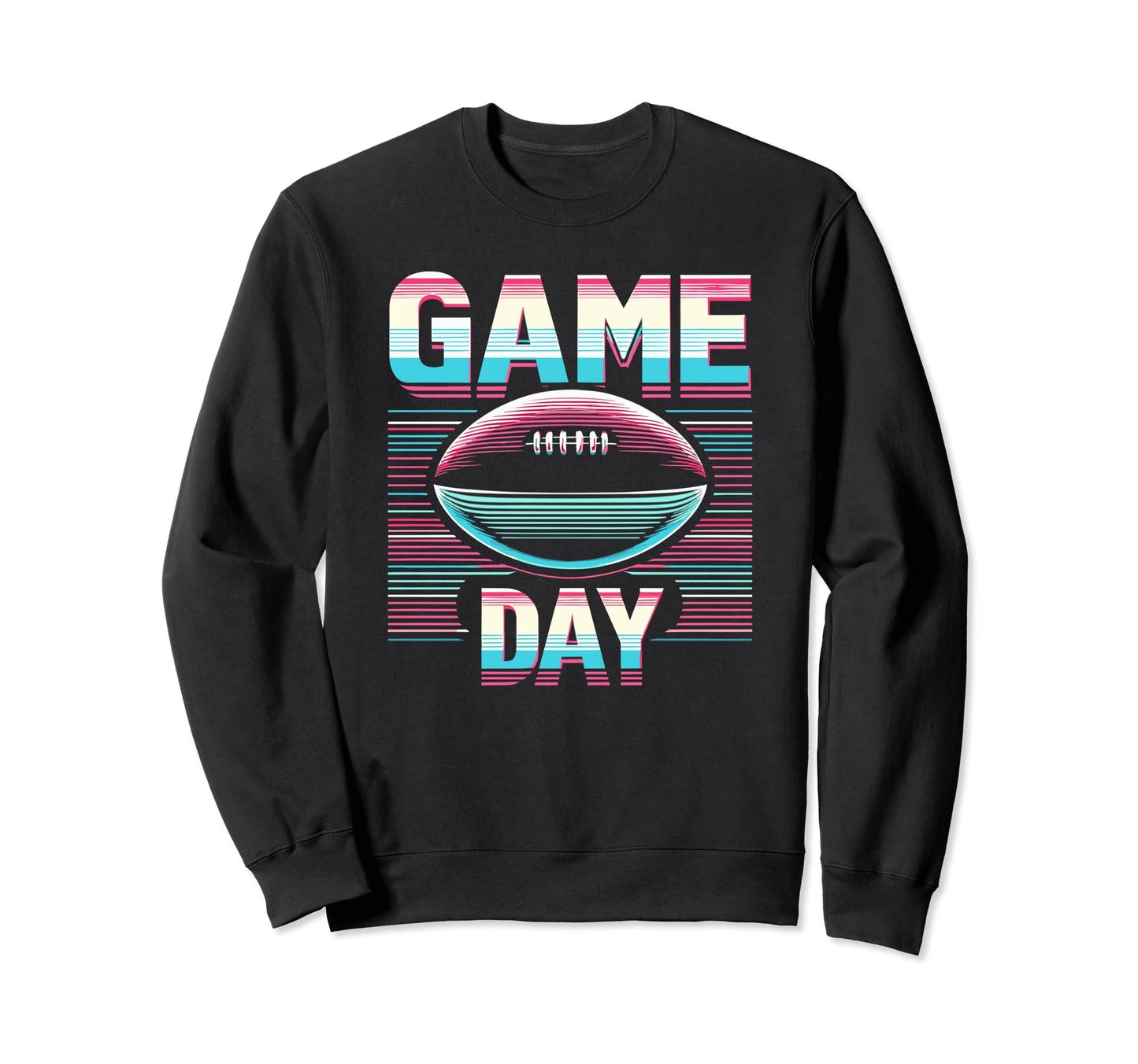 Vaporwave Aesthetic Game Day Sweatshirt - Casual Everyday Wear Unisex - T-Shirt, Sweatshirt, Hoodie