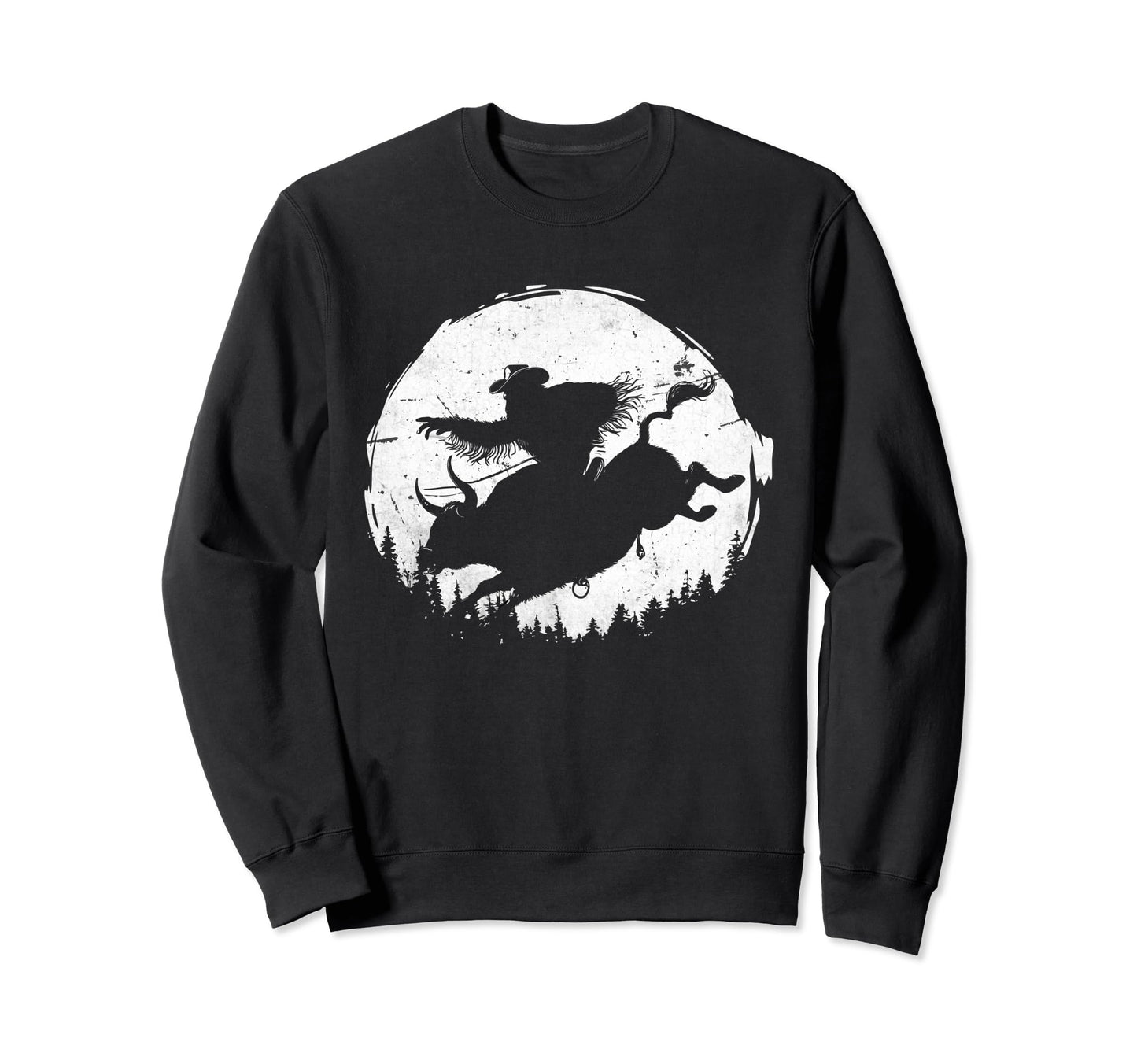 Rodeo Bigfoot Cowboy Funny Bigfoot Sweatshirt - Trendy Graphic for Adults - T-Shirt, Sweatshirt, Hoodie