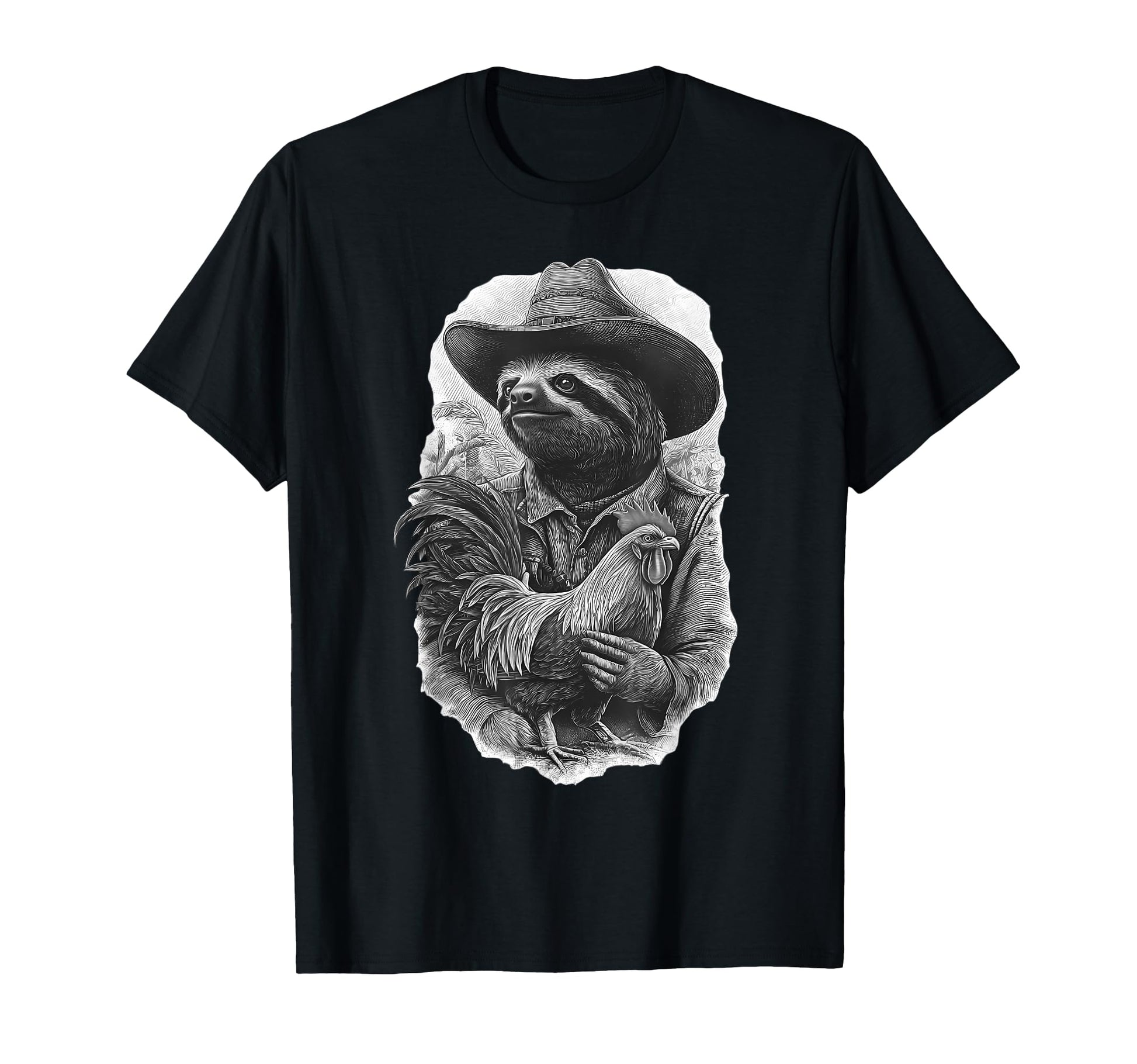 Sloth Cowboy Rodeo Cowgirl Western Country T-Shirt - Unique Graphic Unisex - T-Shirt, Sweatshirt, Hoodie