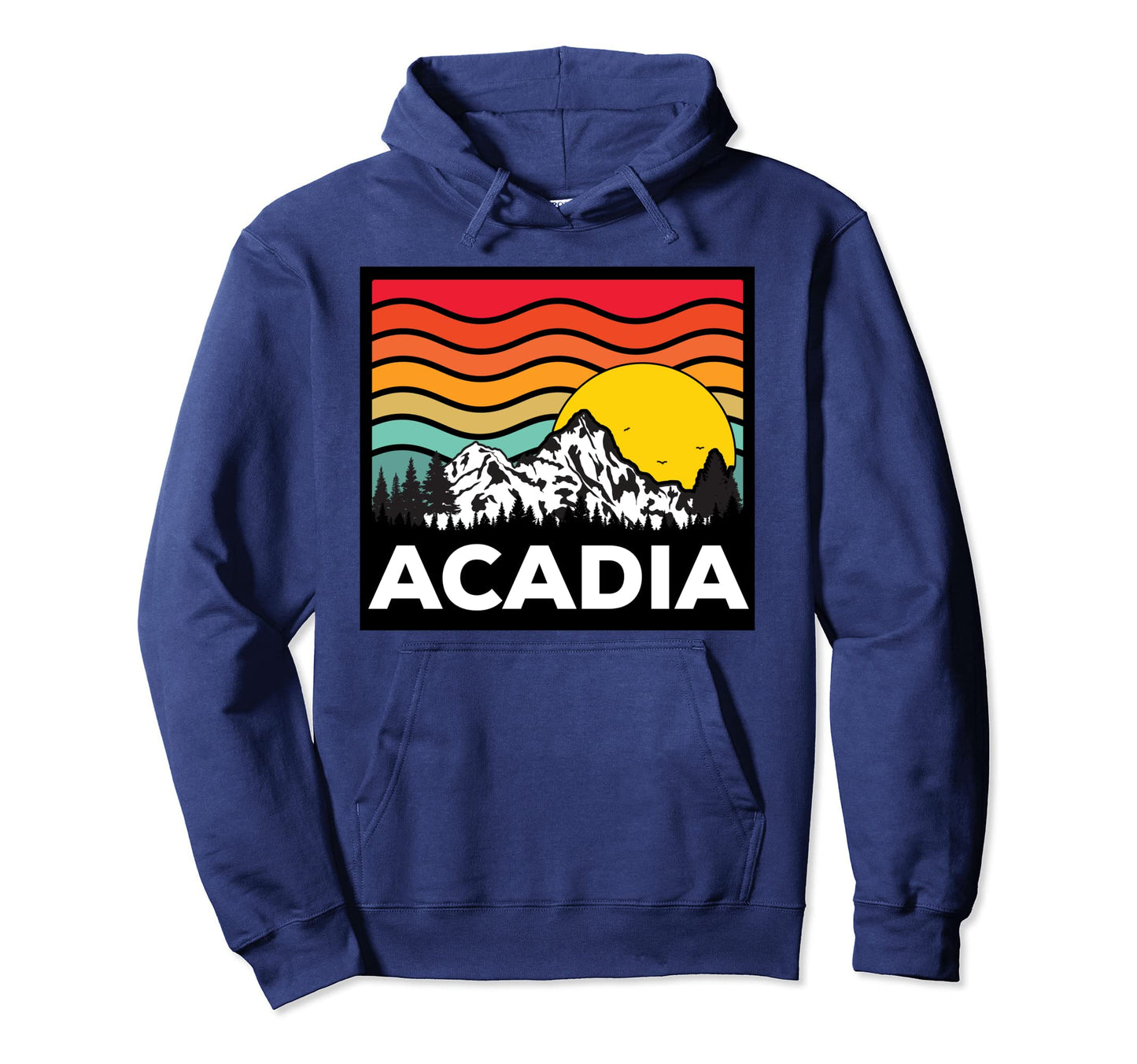 Acadia National Park Sunrise Hiking Hoodie - Aesthetic Graphic Unisex - T-Shirt, Sweatshirt, Hoodie