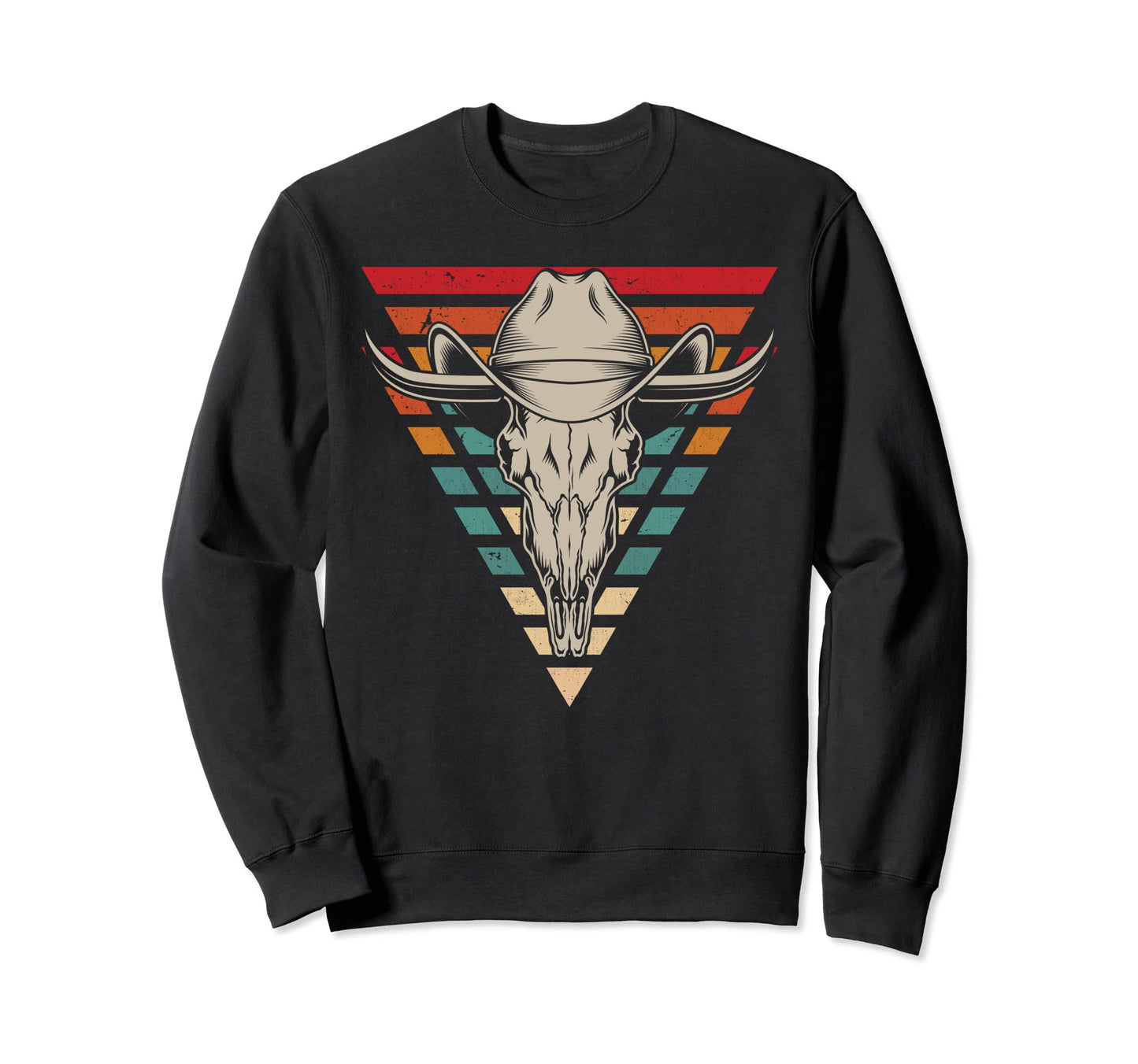 Longhorn Western Cowboy Sweatshirt - Unique Graphic for Adults - T-Shirt, Sweatshirt, Hoodie