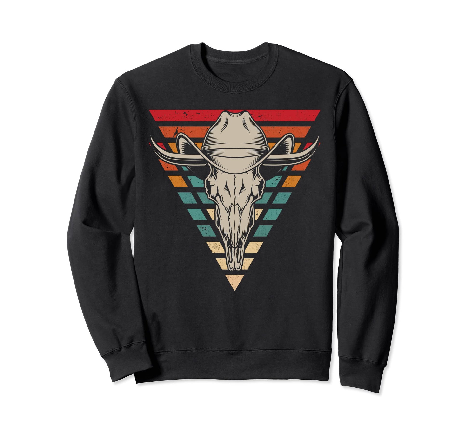 Longhorn Western Cowboy Sweatshirt - Unique Graphic for Adults - T-Shirt, Sweatshirt, Hoodie