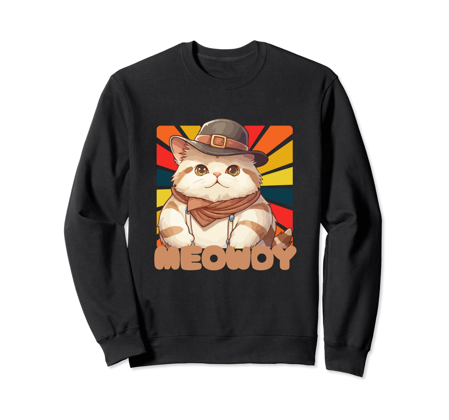 Meowdy Funny Country Music Cat Sweatshirt - Fun Novelty Design Unisex - T-Shirt, Sweatshirt, Hoodie