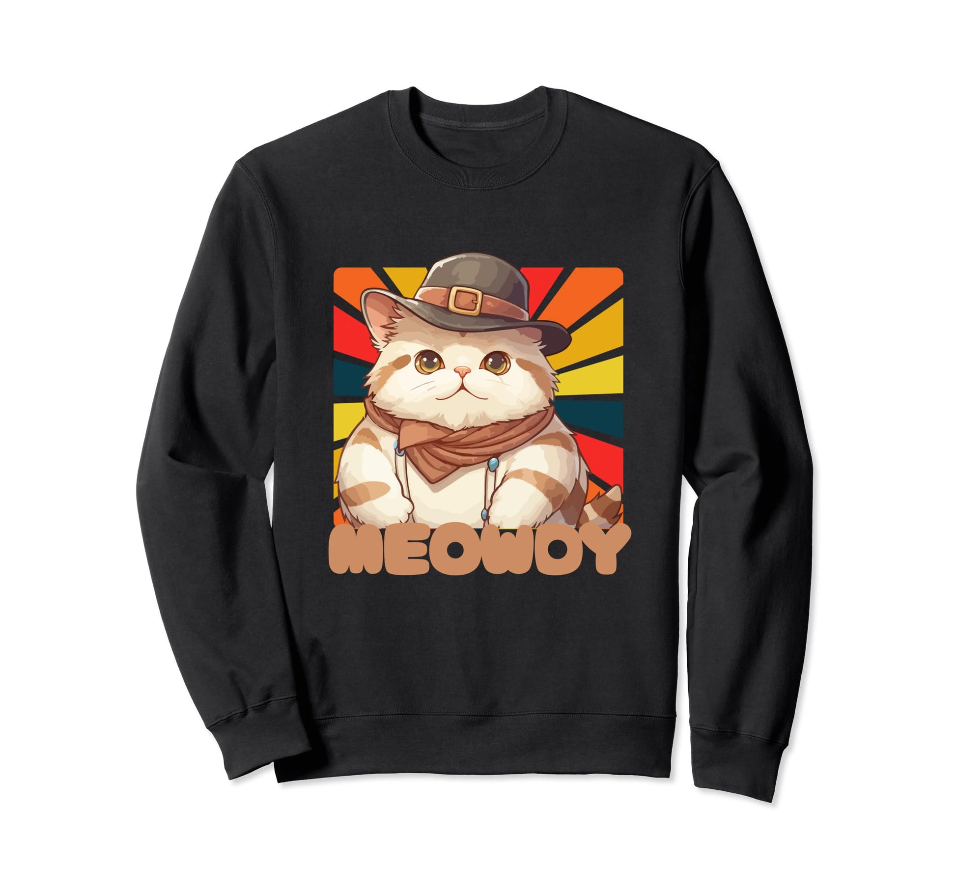 Meowdy Funny Country Music Cat Sweatshirt - Fun Novelty Design Unisex - T-Shirt, Sweatshirt, Hoodie
