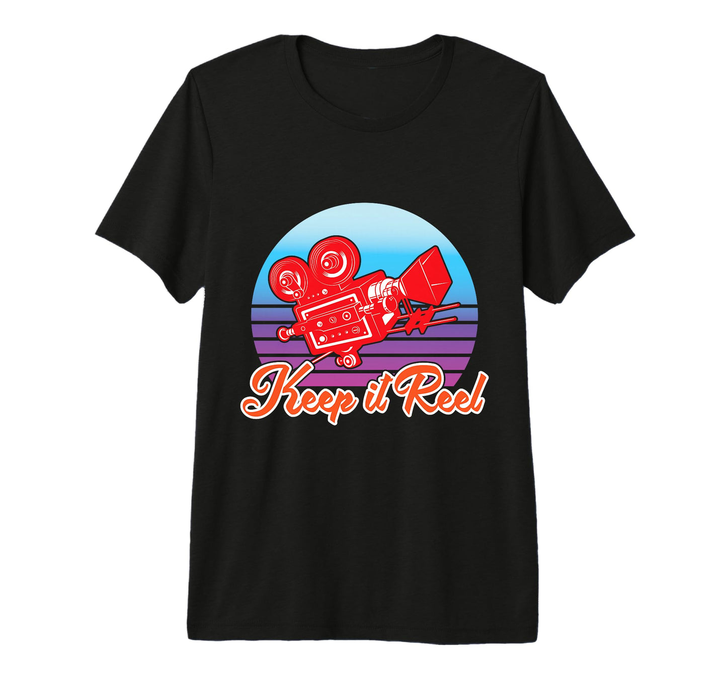 Keep It Reel Camera Enthusiast Tri Blend T-Shirt - Custom Art Print Unisex - T-Shirt, Sweatshirt, Hoodie