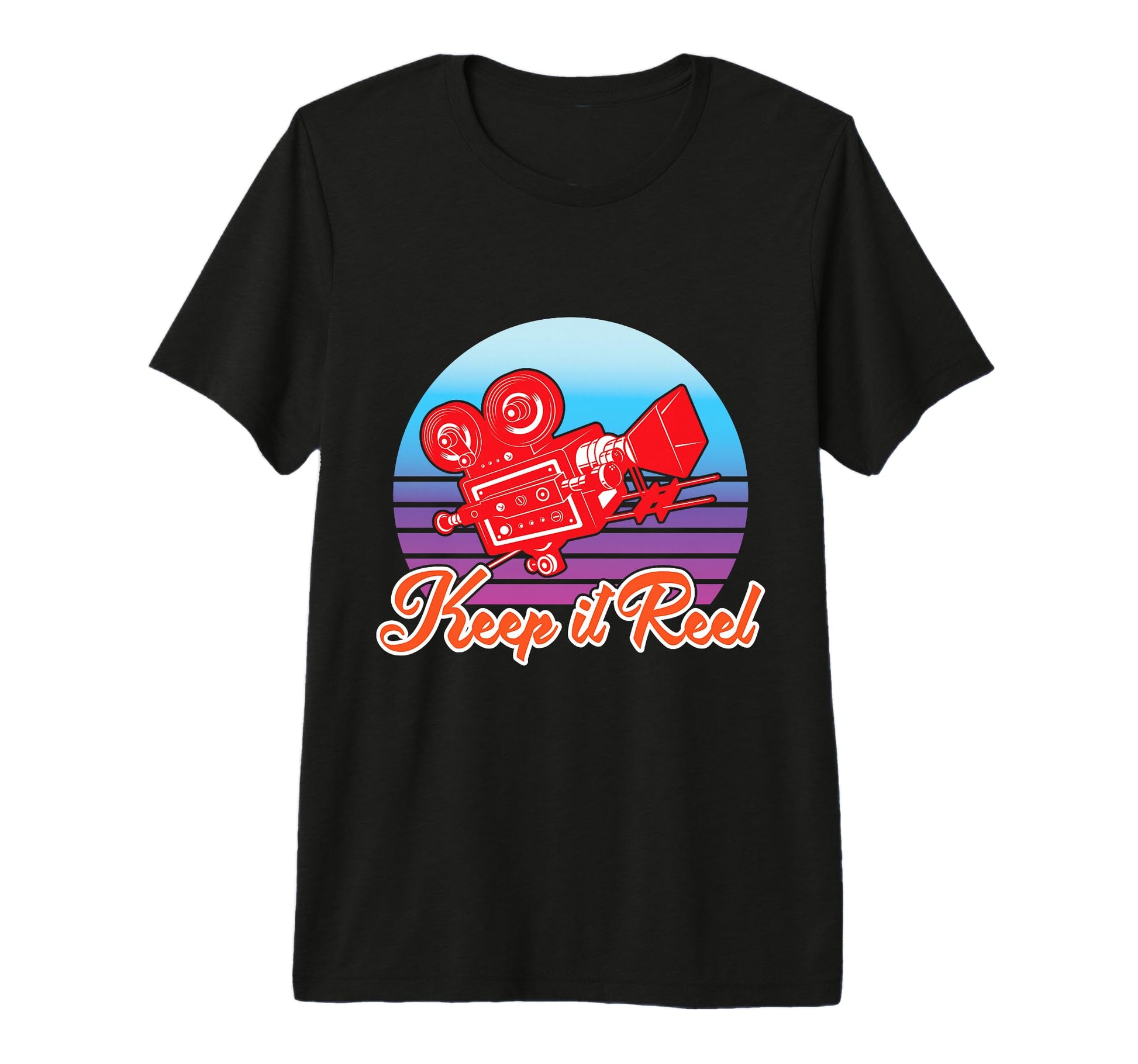 Keep It Reel Camera Enthusiast Tri Blend T-Shirt - Custom Art Print Unisex - T-Shirt, Sweatshirt, Hoodie