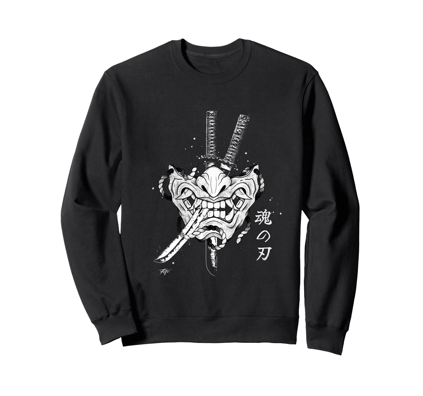 Samurai Spirit Japanese Vaporwave Sweatshirt - Minimalist Print Men Women - T-Shirt, Sweatshirt, Hoodie
