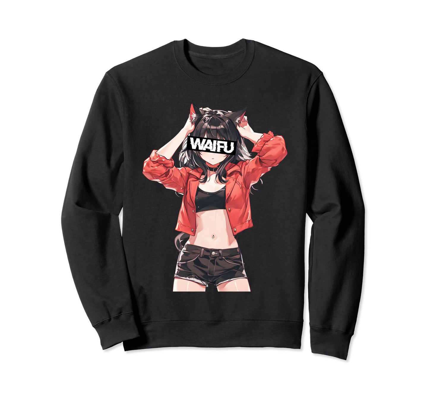 Japanese Aesthetic Waifu Anime Sweatshirt - Aesthetic Graphic Men Women - T-Shirt, Sweatshirt, Hoodie