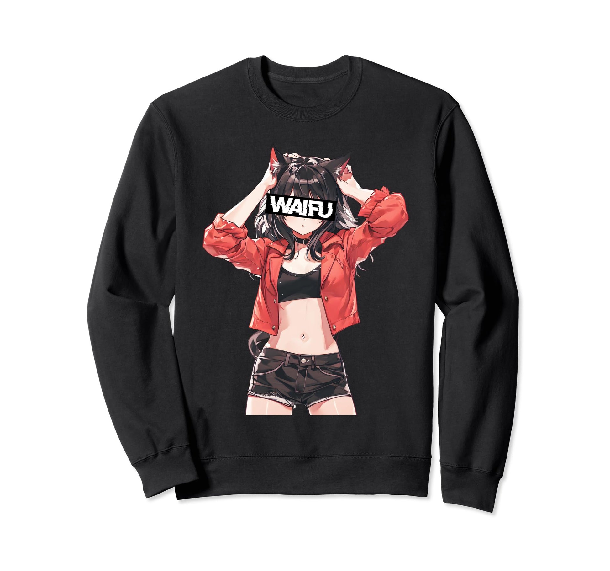 Japanese Aesthetic Waifu Anime Sweatshirt - Aesthetic Graphic Men Women - T-Shirt, Sweatshirt, Hoodie