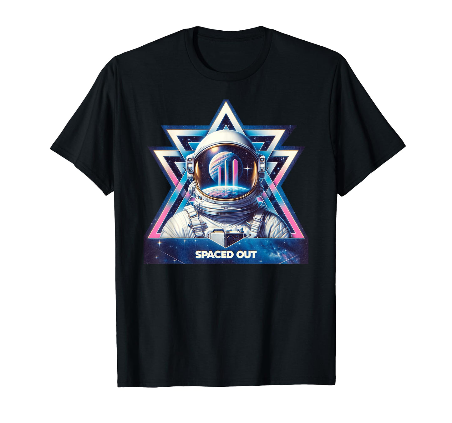 Spaced Out Astronaut Aesthetic T-Shirt - Fun Novelty Design for Adults - T-Shirt, Sweatshirt, Hoodie
