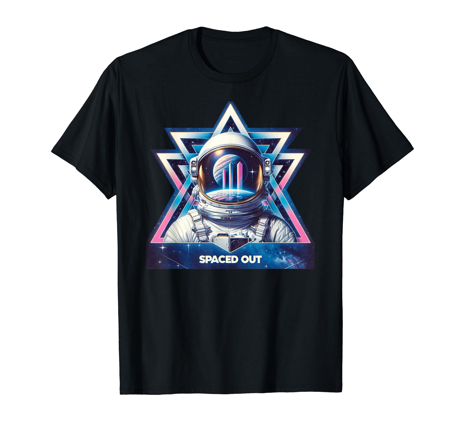 Spaced Out Astronaut Aesthetic T-Shirt - Fun Novelty Design for Adults - T-Shirt, Sweatshirt, Hoodie