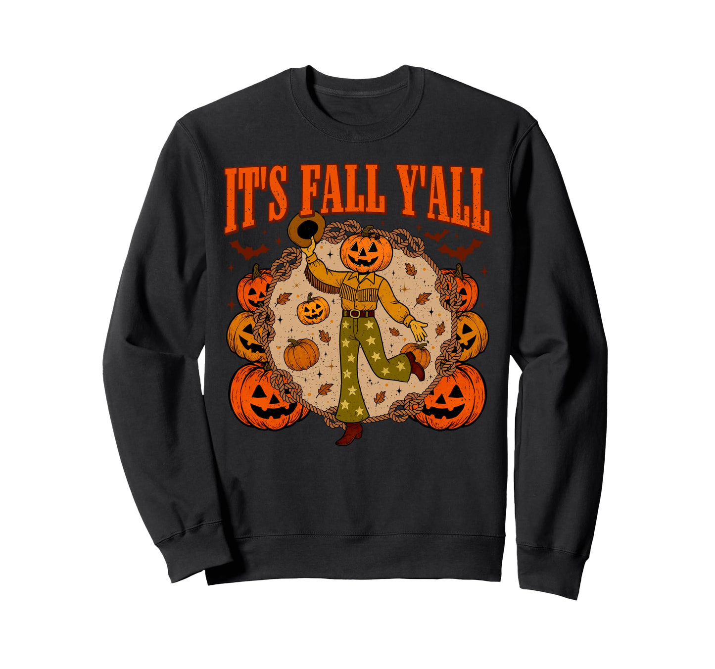 Its Fall Yall Funny Pumpkin Sweatshirt - Aesthetic Graphic Men Women - T-Shirt, Sweatshirt, Hoodie