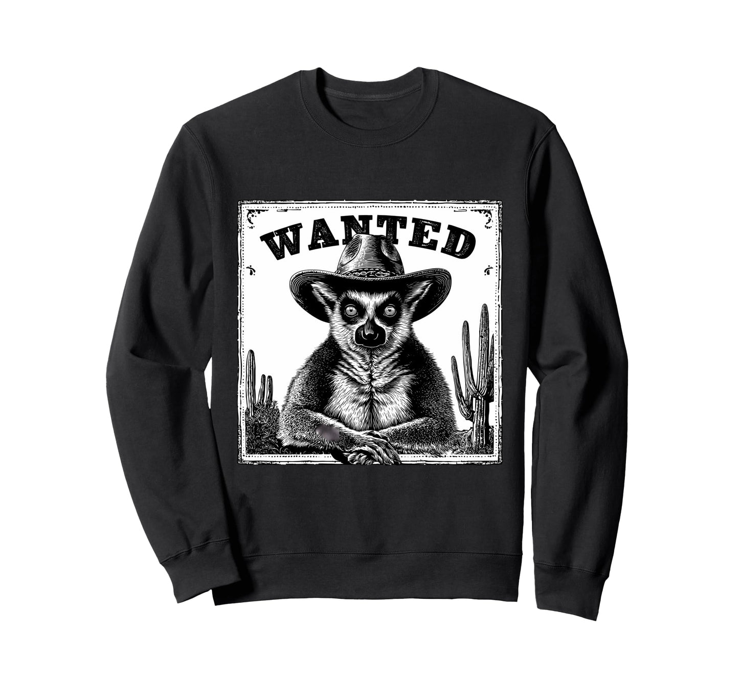 Country Cowboy Lemur Rodeo Cowgirl Sweatshirt - Novelty Apparel Unisex - T-Shirt, Sweatshirt, Hoodie