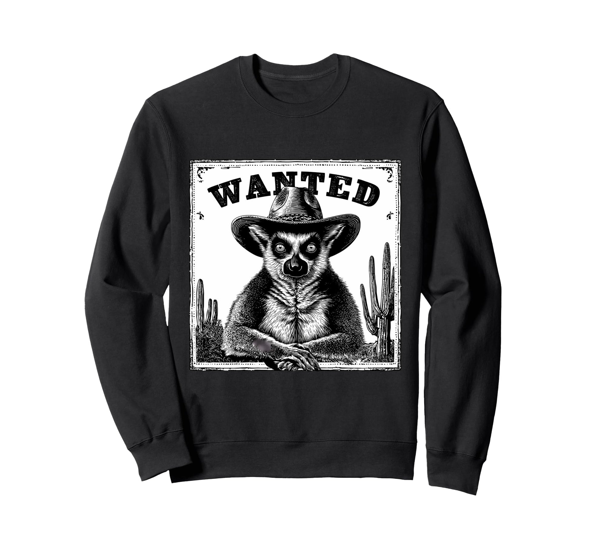 Country Cowboy Lemur Rodeo Cowgirl Sweatshirt - Novelty Apparel Unisex - T-Shirt, Sweatshirt, Hoodie