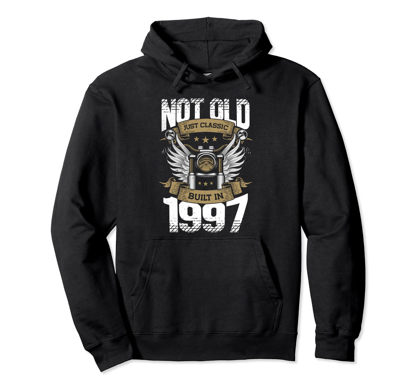 Motorcycle Biker Birthday Built 1997 Hoodie - Streetwear Style Men Women - T-Shirt, Sweatshirt, Hoodie