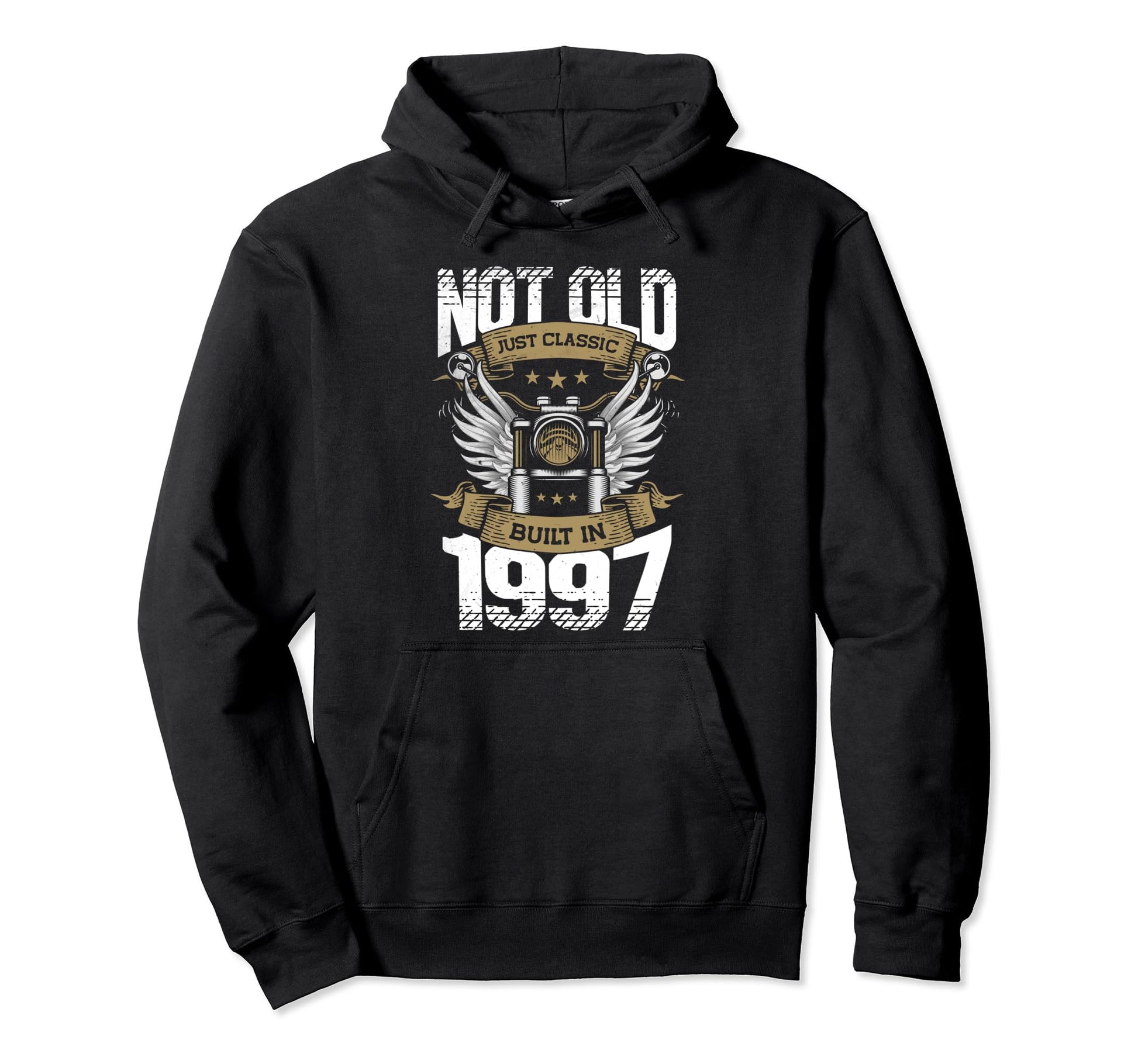 Motorcycle Biker Birthday Built 1997 Hoodie - Streetwear Style Men Women - T-Shirt, Sweatshirt, Hoodie