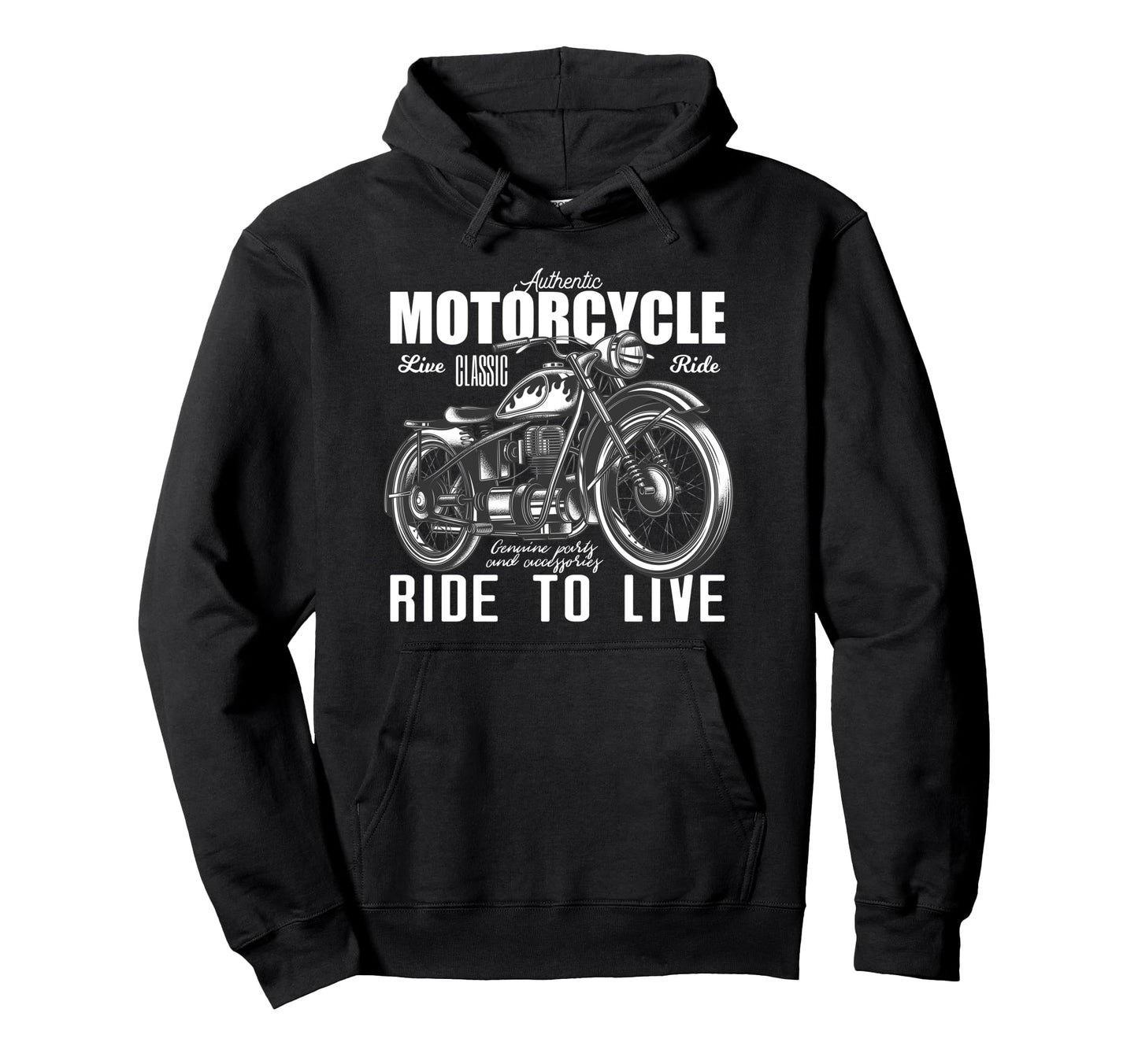 Motorcycling Biker Motorcycle Ride Hoodie - Minimalist Print for Adults - T-Shirt, Sweatshirt, Hoodie