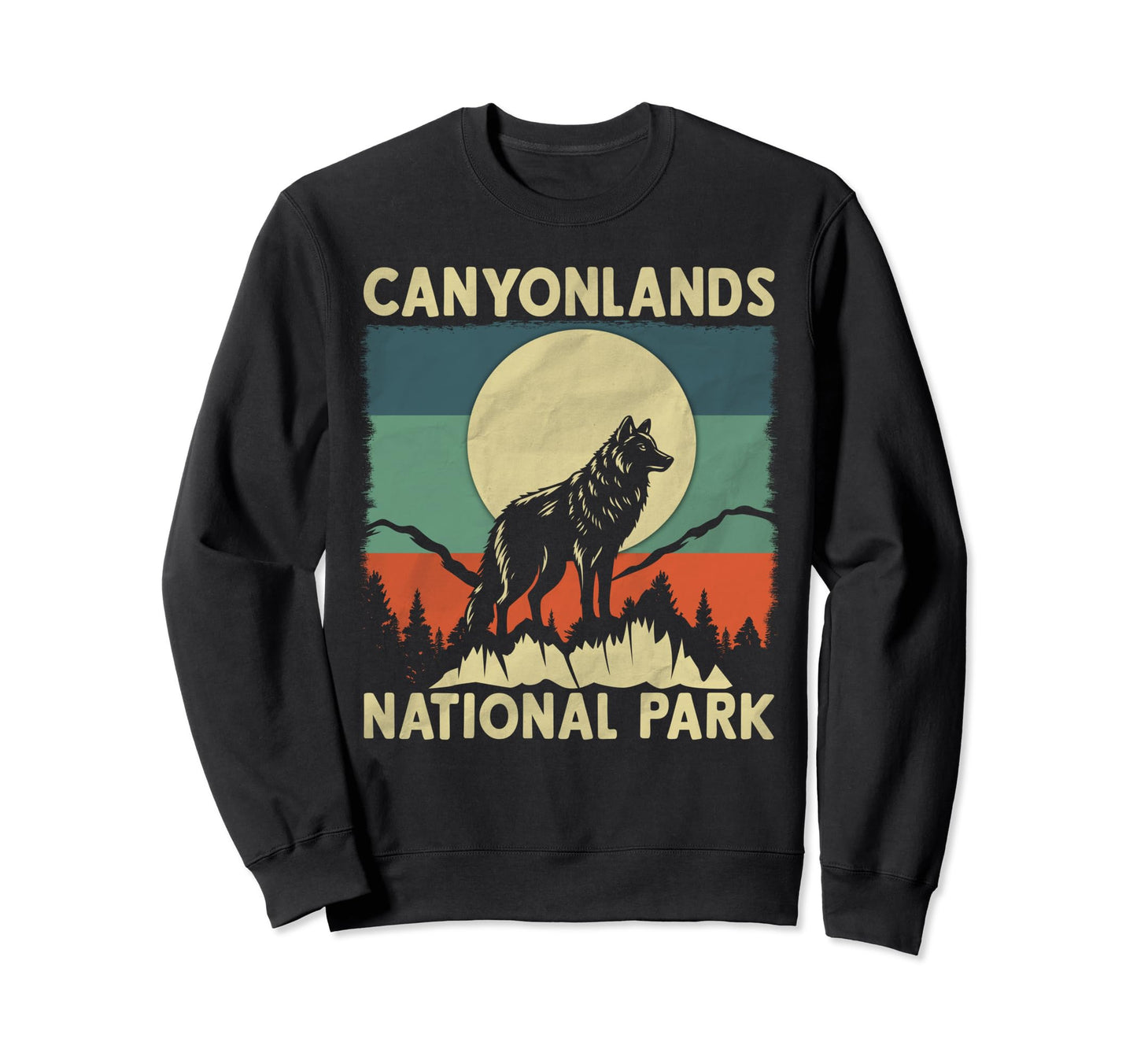 Wolf Canyonlands National Park Sweatshirt - Trendy Graphic for Adults - T-Shirt, Sweatshirt, Hoodie