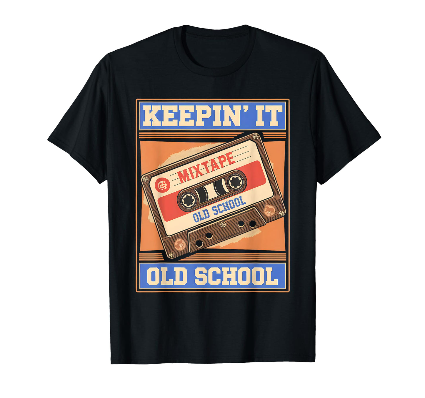 Old School Hip Hop 80S 90S Cassette Tape T-Shirt - Minimalist Print Unisex - T-Shirt, Sweatshirt, Hoodie