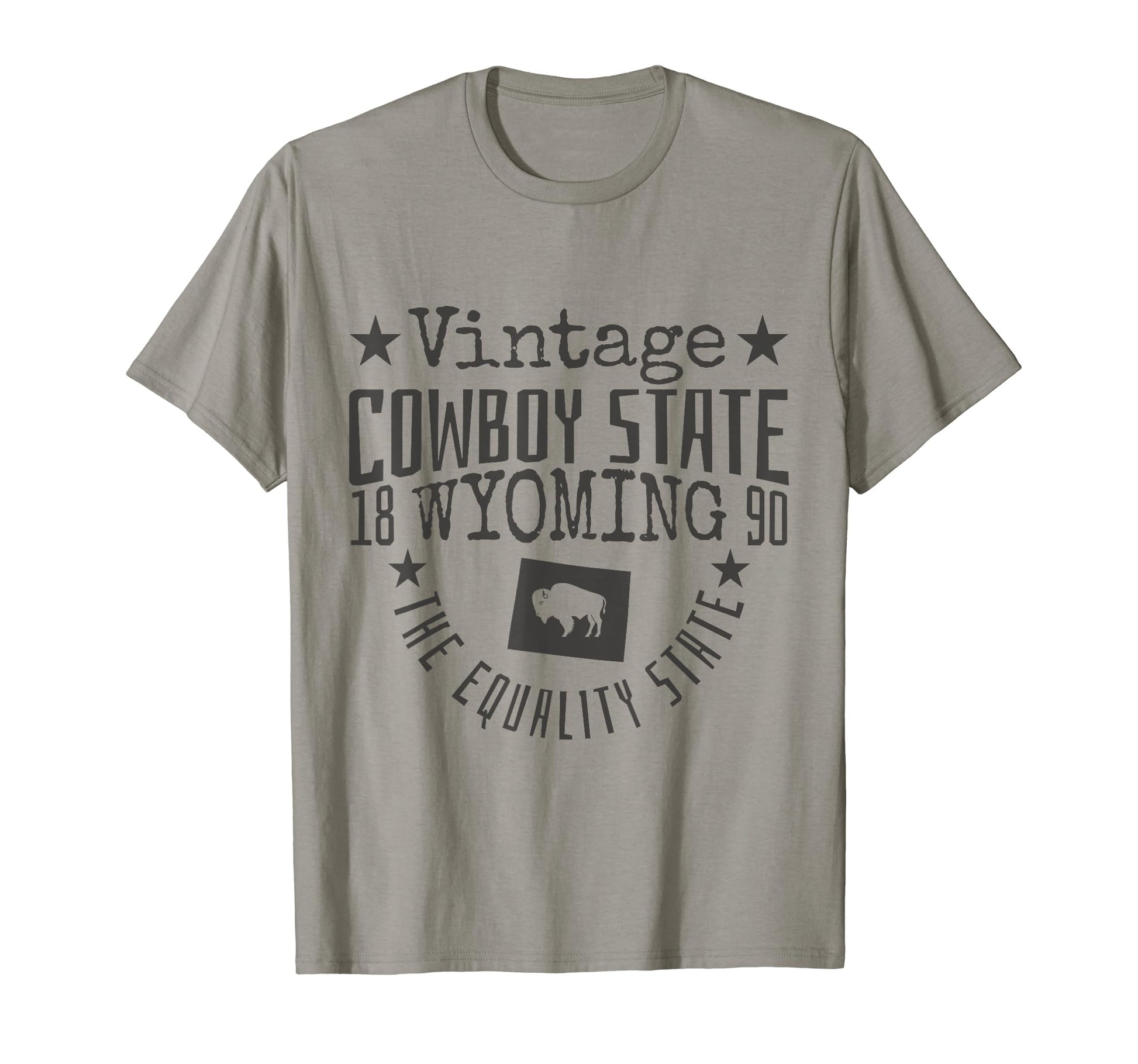 Wyoming Equality State Est 1890 T-Shirt - Casual Everyday Wear for Adults - T-Shirt, Sweatshirt, Hoodie
