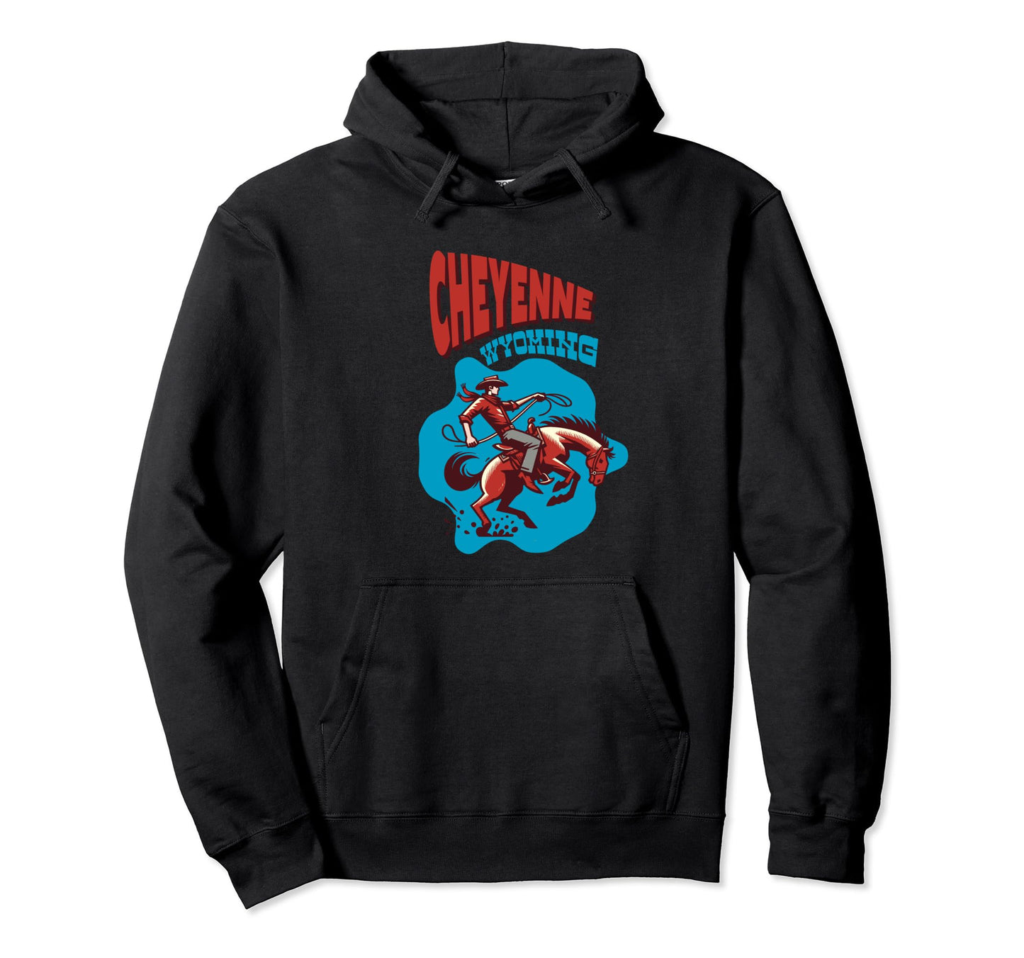Cheyenne Wyoming Cowboy Hoodie - Streetwear Style Men Women - T-Shirt, Sweatshirt, Hoodie