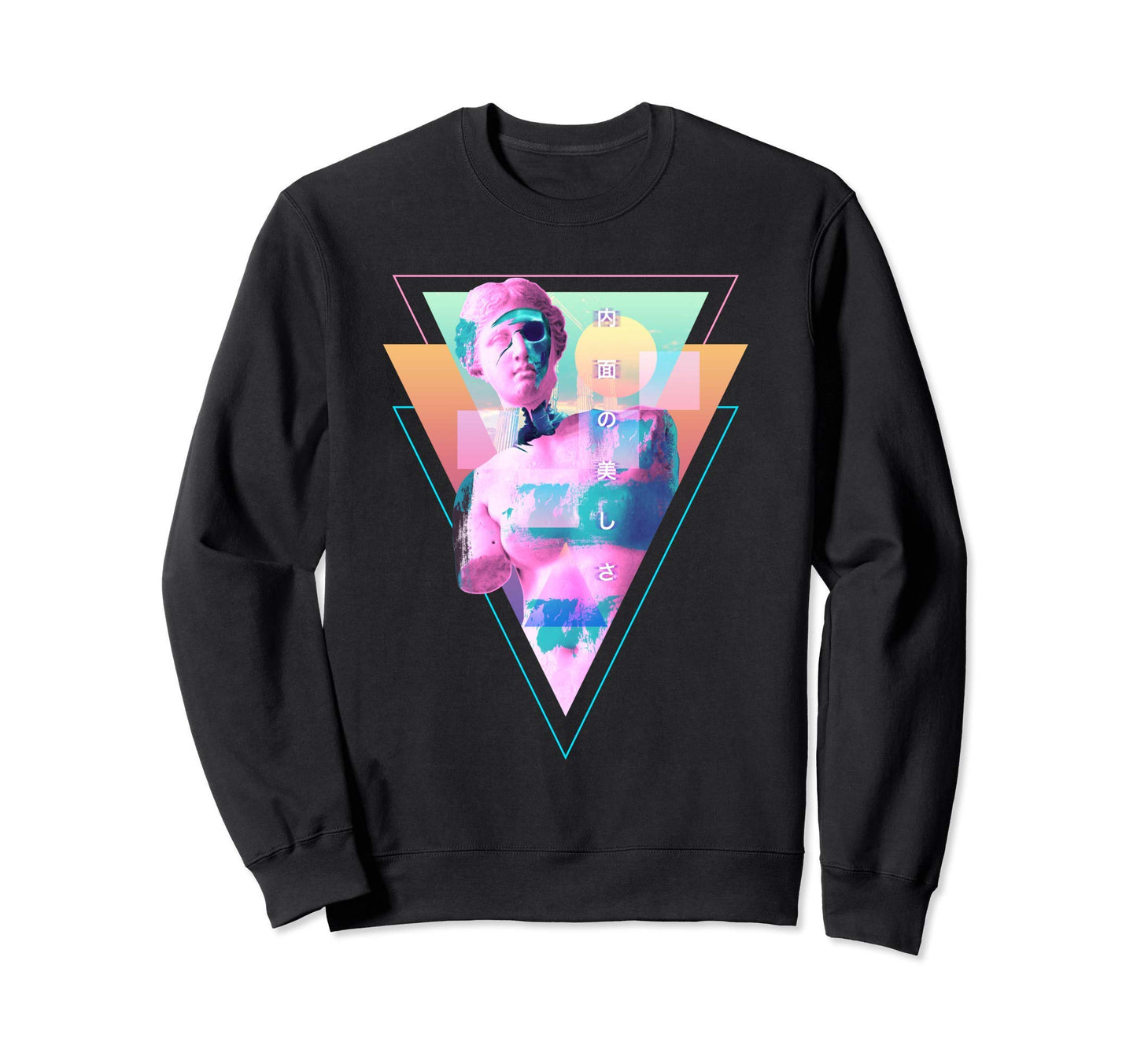 Venus Statue Bust Skull Vaporwave Sweatshirt - Streetwear Style for Adults - T-Shirt, Sweatshirt, Hoodie