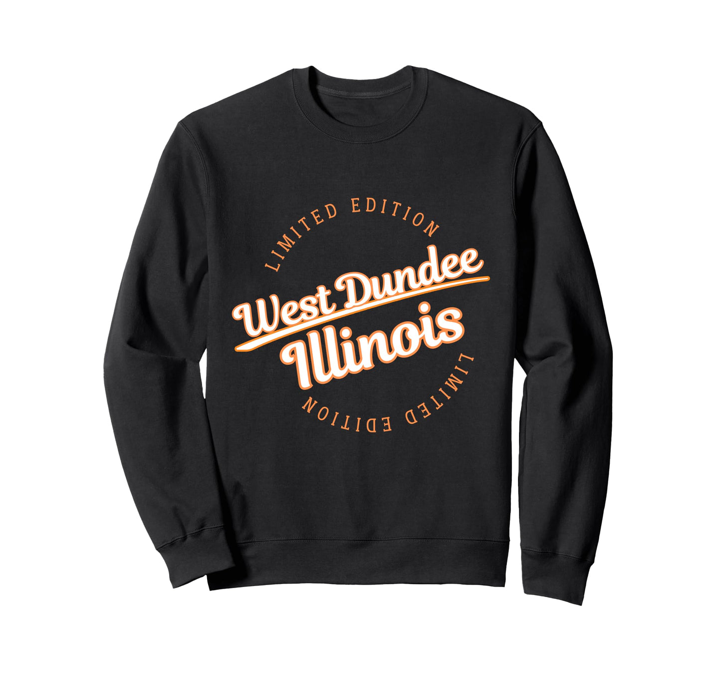 Athletic West Dundee Il Sweatshirt - Fun Novelty Design for Adults - T-Shirt, Sweatshirt, Hoodie