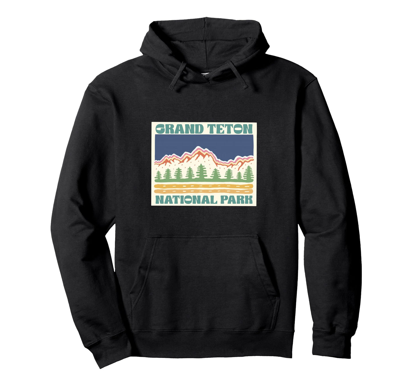 Grand Teton National Park Wyoming Hiking Hoodie - Trendy Graphic Unisex - T-Shirt, Sweatshirt, Hoodie