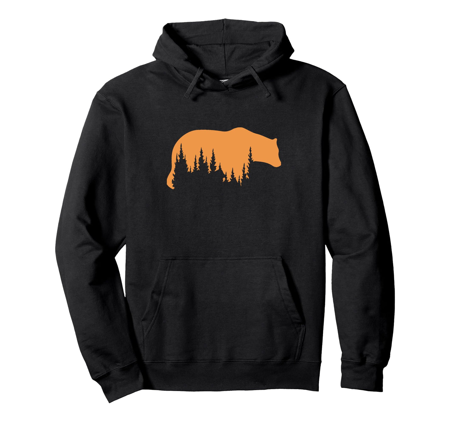 Bear National Park Bear Wildlife Trees Hoodie - Trendy Graphic Unisex - T-Shirt, Sweatshirt, Hoodie